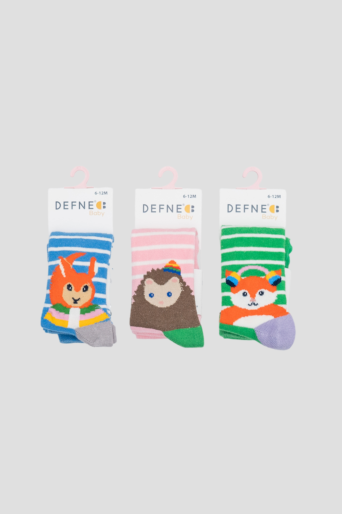 Defne Baby 3 Adet Sevimli Farecik Desenli Pamuklu Kız Çocuk Ve Bebek Külotlu Çorap fotoğrafı 5 (önizleme)