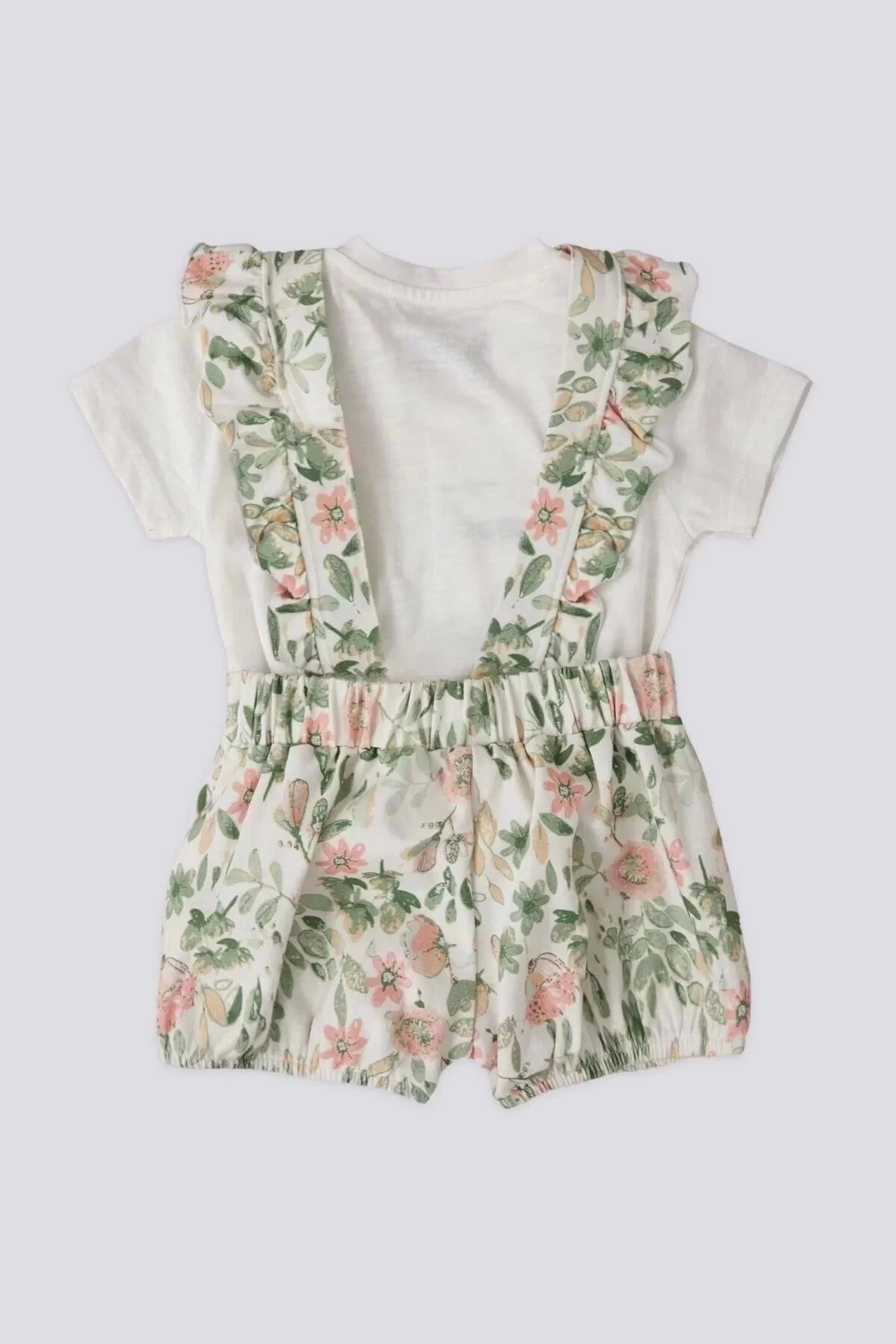 U.S. Polo Assn. Kız Bebek Kısa Kol T-shırt Ikili Takım - Krem fotoğrafı 4 (önizleme)