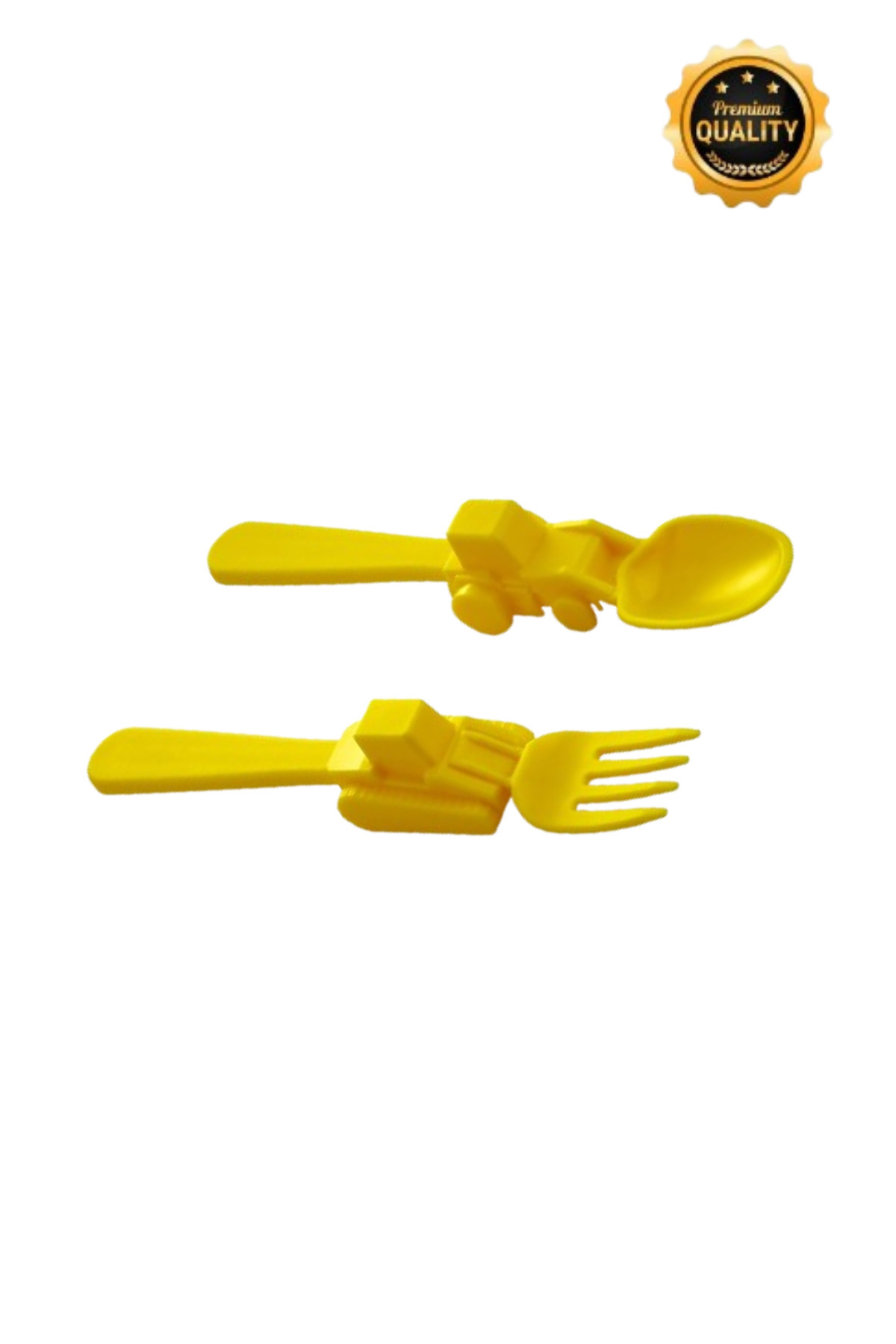 Plastlife Ayıcık Şekilli Mama & Yemek Tabağı, (3 Bölmeli) + Araç Figürlü Plastik Çatal Kaşık Seti fotoğrafı 3 (önizleme)