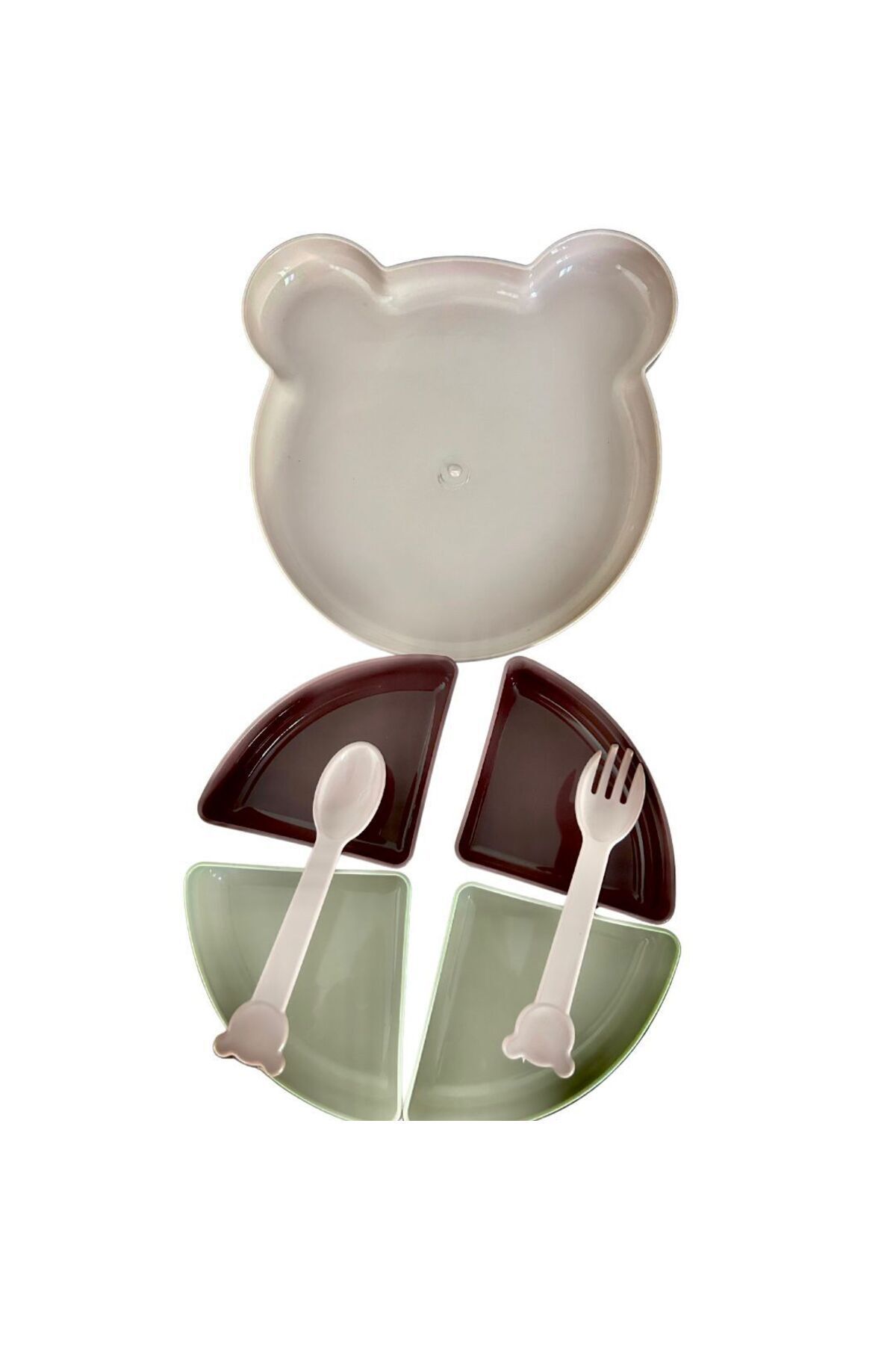 happier Bebek Mama Tabağı Seti- 7 parça fotoğrafı 4 (önizleme)