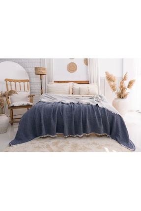 Dokubba Müslin Yatak Örtüsü - Battal Boy  %100 Pamuklu Muslin Pike Yatak Örtü...