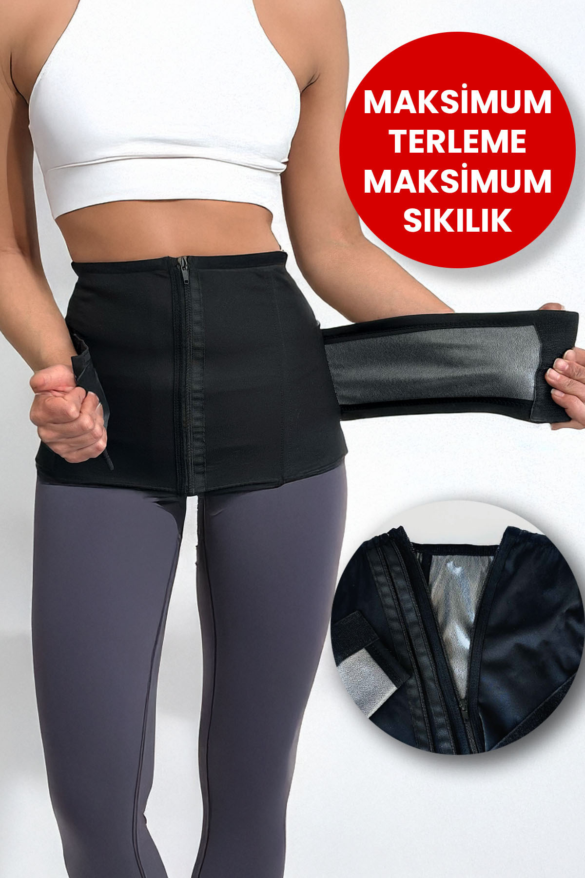 ALEXANDER HUD Kadın Erkek Göbek Karın Şekillendirici Terletici Termal Kemer Sıkı Bel Korsesi fotoğrafı 2 (önizleme)