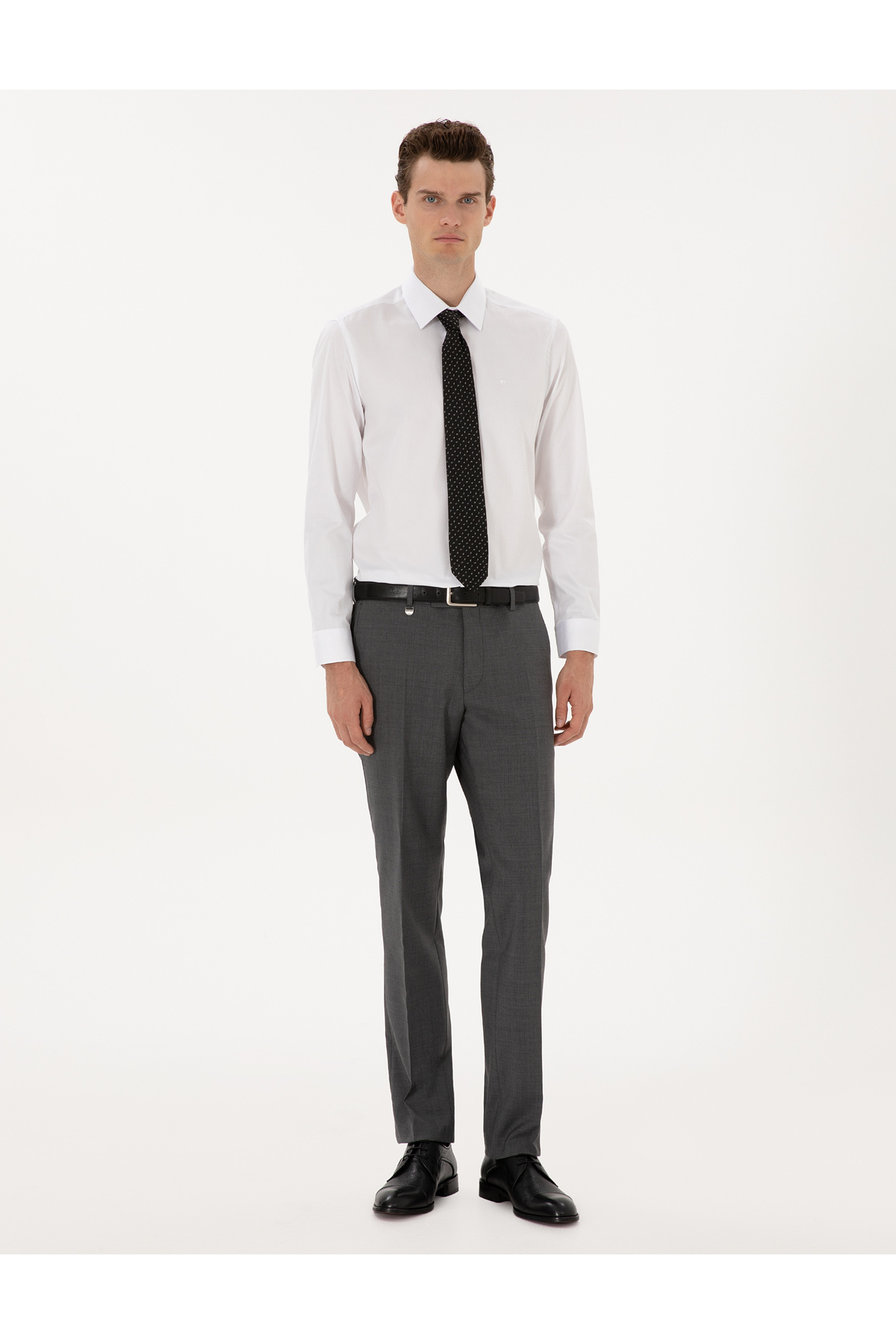 پیر کاردین شلوار پارچه ای Smoked Slim Fit Fabric 50313984-VR058