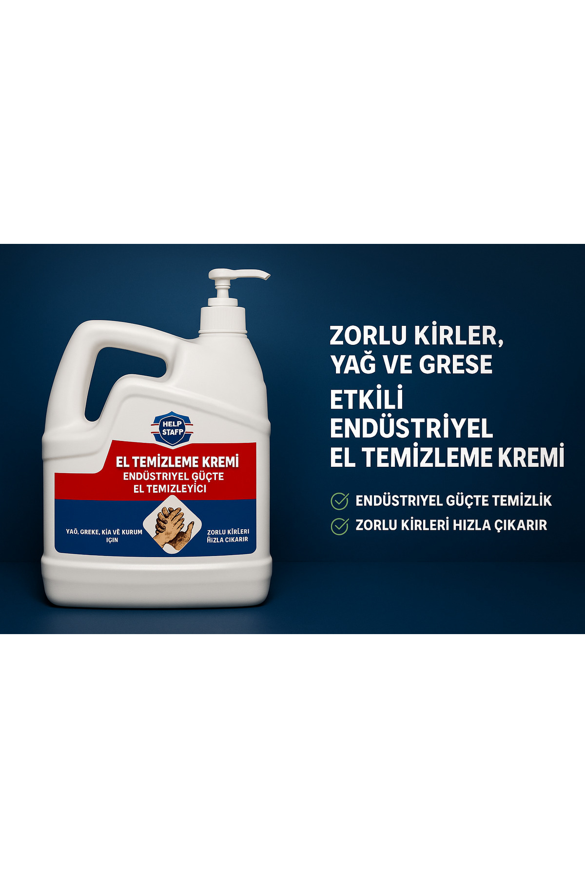 Börfh Sanayi tipi musluklu el temizleme kremi 3 KG