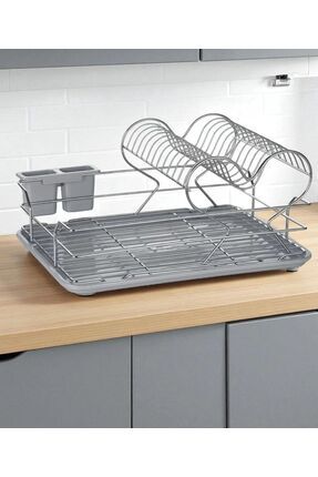 Seyank Haus Kalpli Paslanmaz 2 Katlı Tepsili Bulaşıklık - Tabaklık Organizer ...