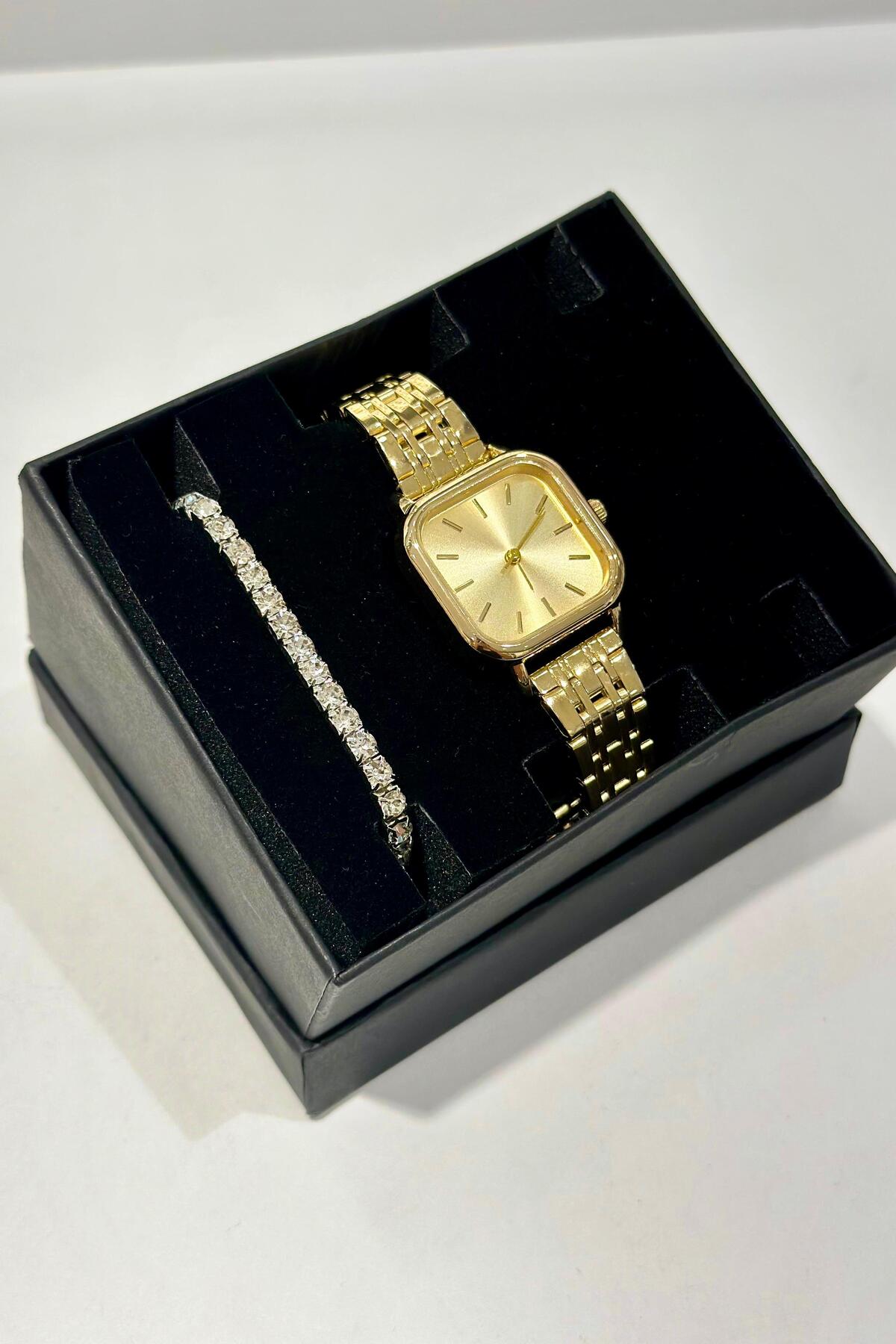 DEEPORA  KARE KASA KADIN KOL SAATİ - Görsel 4