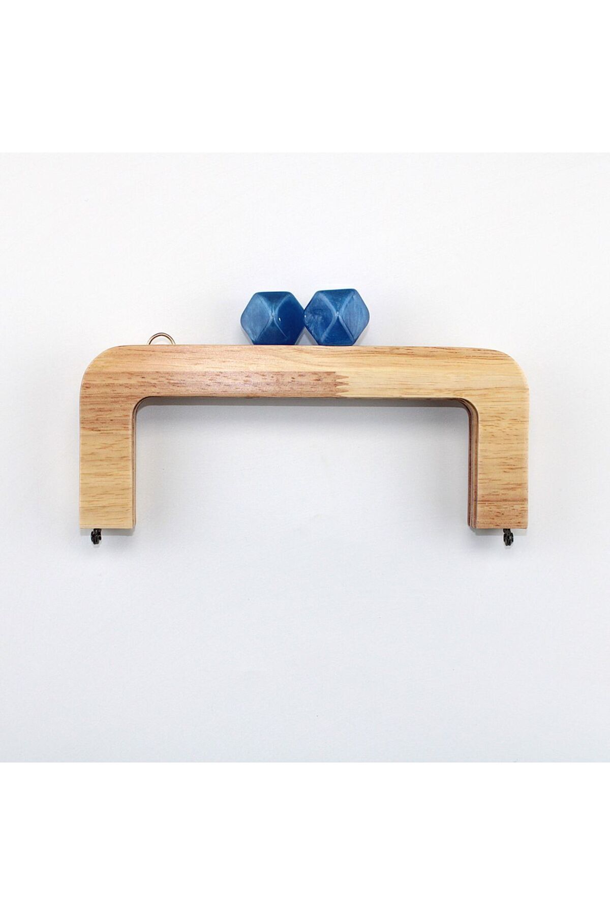 ELİSA Ahşap Çanta Bursu Akrilik Boncuklu