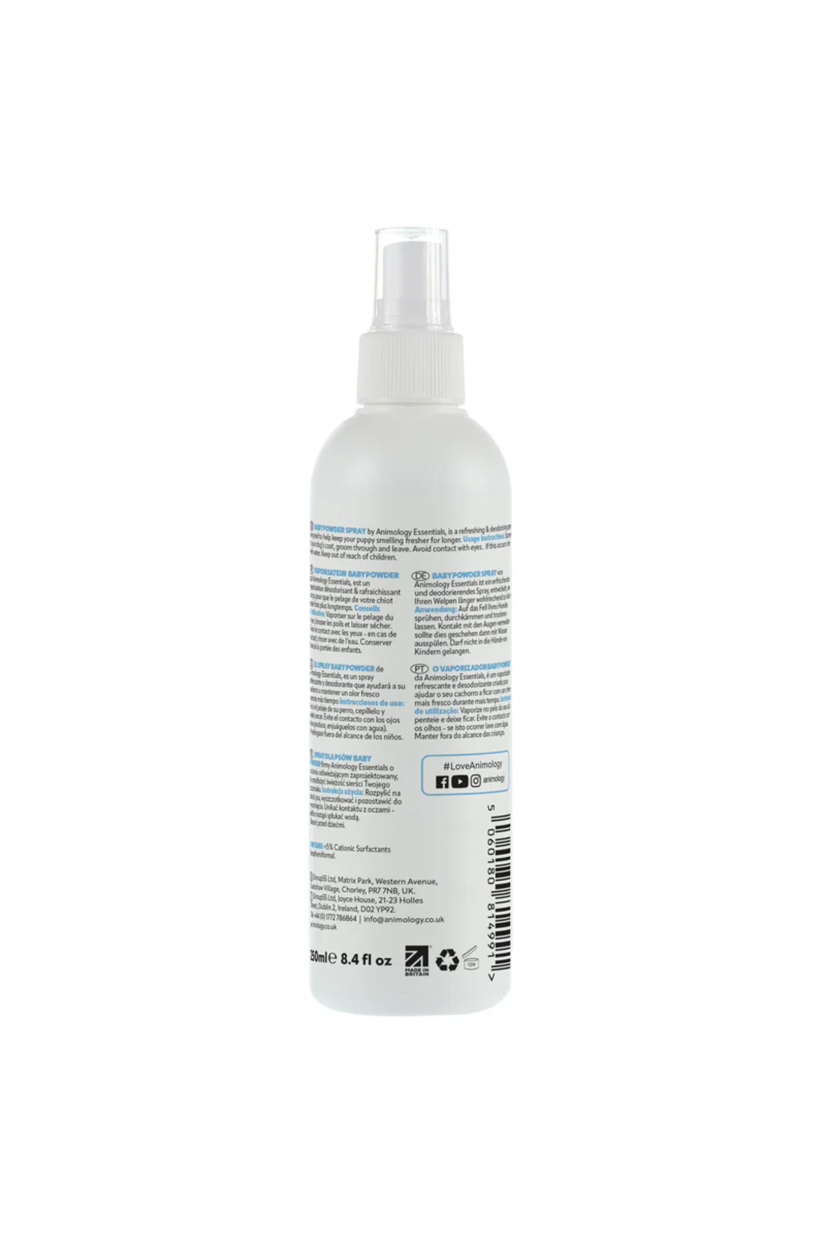 Animology Koku Giderici Bebek Pudrası Kokulu Köpek Deodorant Spreyi 250ml fotoğrafı 2 (önizleme)