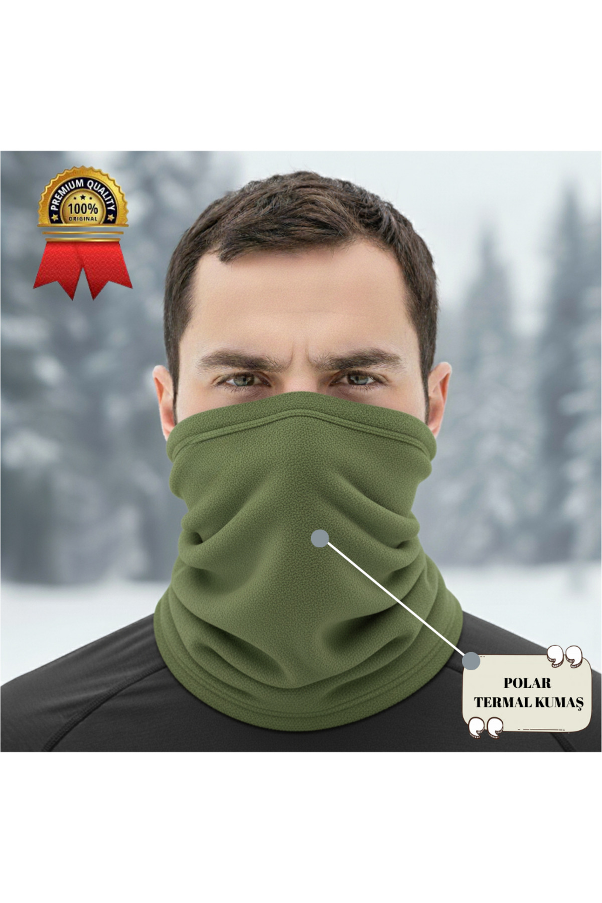 akyıldız iş elbiseleri Polar Boyunluk | Kışlık Motorcu Rüzgar Önleyici Outdoor Buff Bere (3 FARKLI KULLANIM)