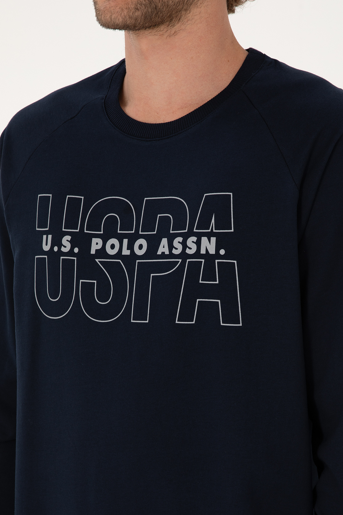 ست پیژامه و لباس خواب مردانه یقه گرد | یو اس پولو U.S. Polo Assn. 1214297 TR - تصویر 7