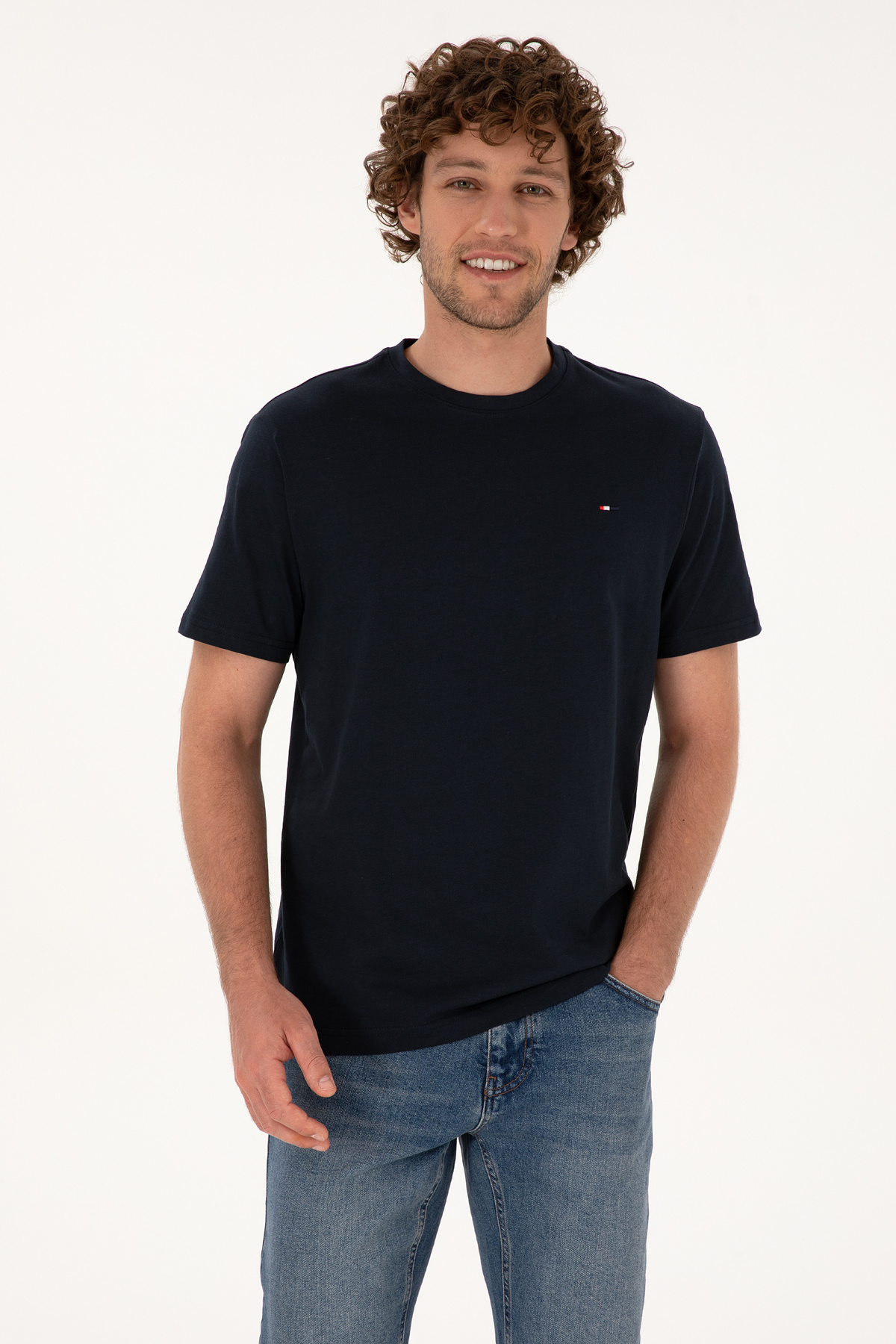 تی شرت مردانه طرح  یو اس پولو کد :(50307684-VR100) U.S. Polo Assn.