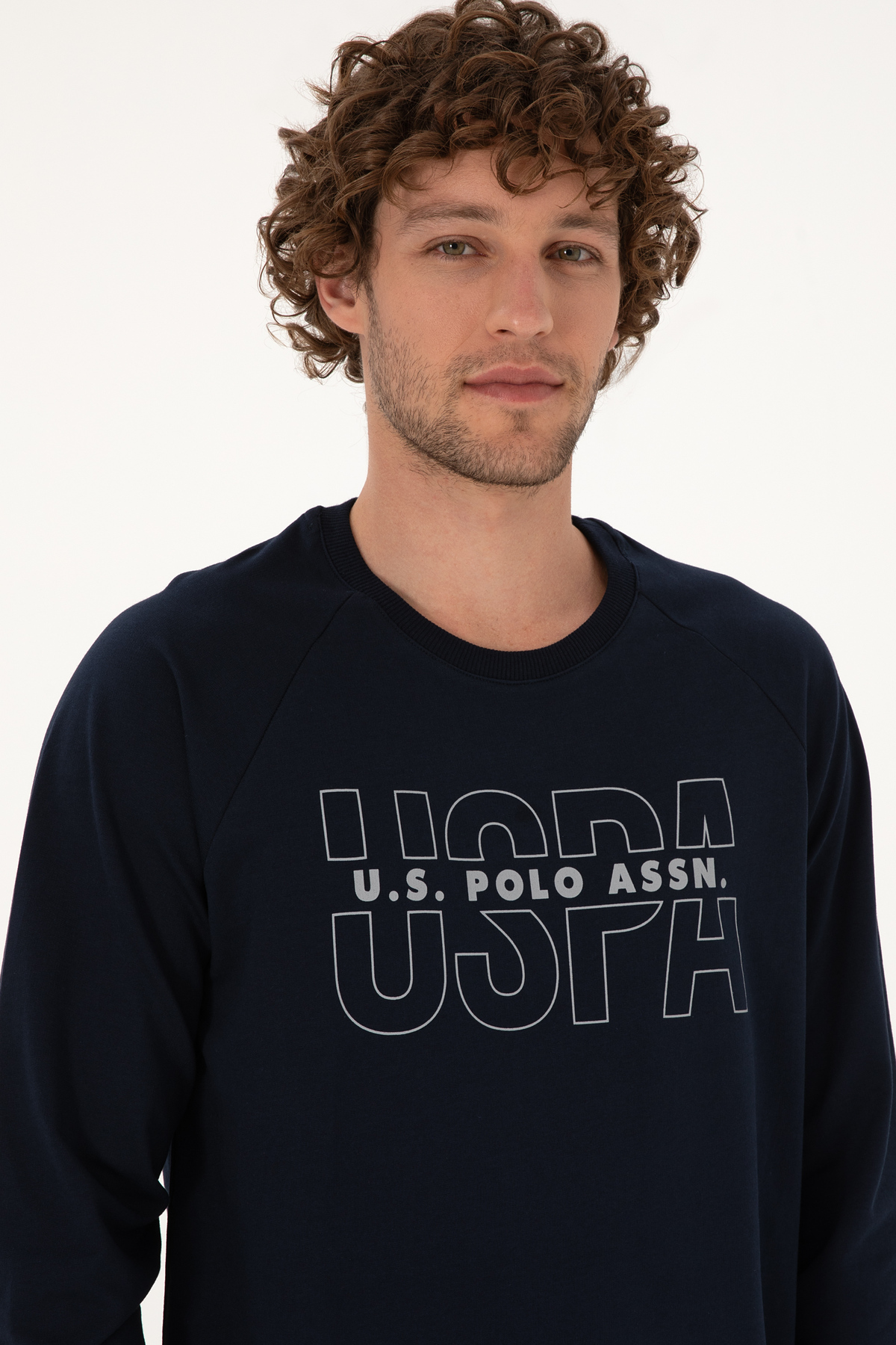 ست پیژامه و لباس خواب مردانه یقه گرد | یو اس پولو U.S. Polo Assn. 1214297 TR - تصویر 2