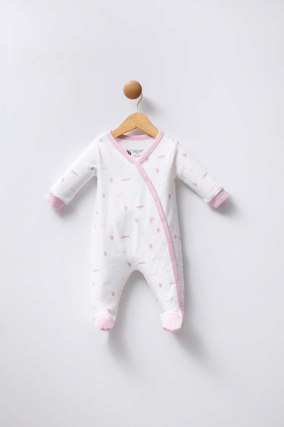 یو اس پولو رامپر نوزادی دخترانه طرح دار سفید کد ۵۰۳۲۲۸۲۳-VR013 یو اس پولو رامپر نوزادی دخترانه طرح دار سفید کد ۵۰۳۲۲۸۲۳-VR013