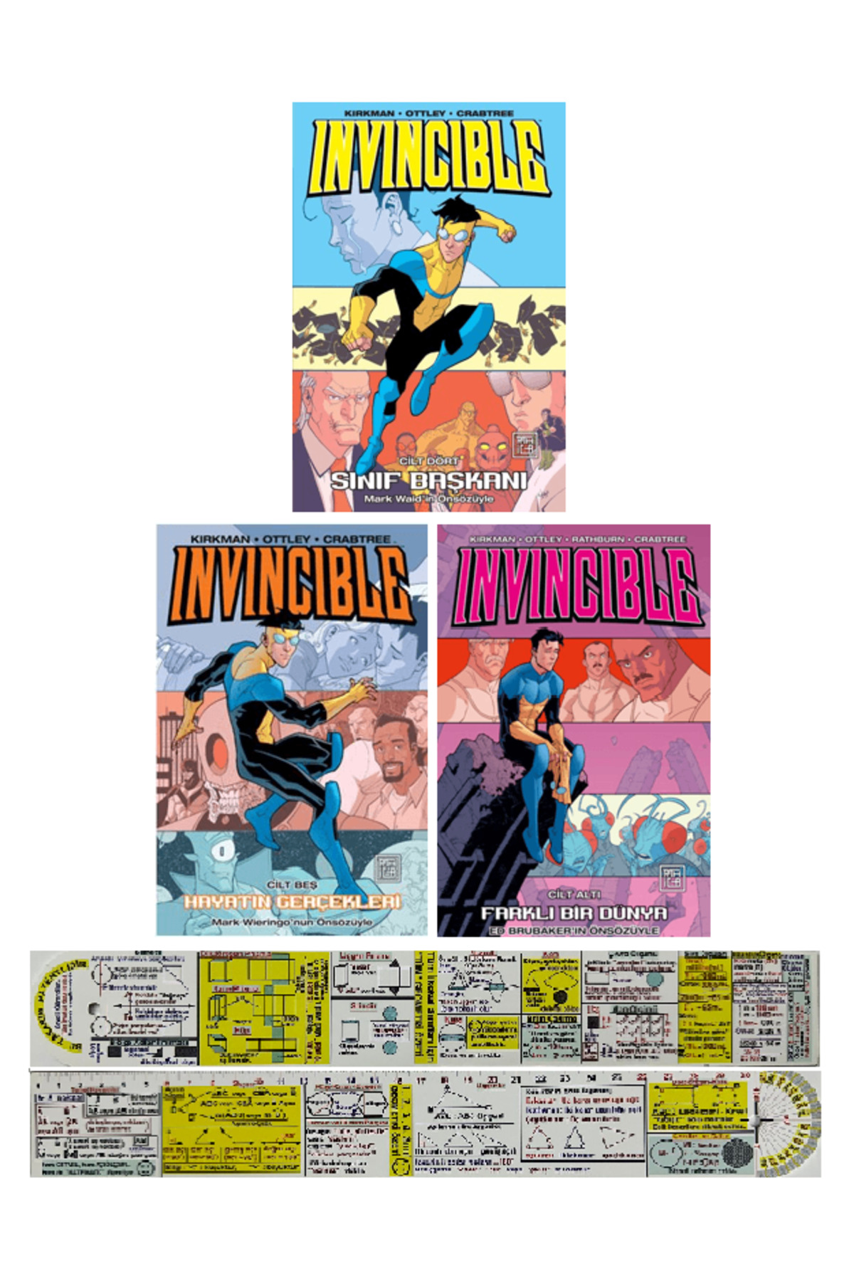 Destek Yayınları Invincible 4-5-6. Ciltler Çizgi Roman Seti + Mat