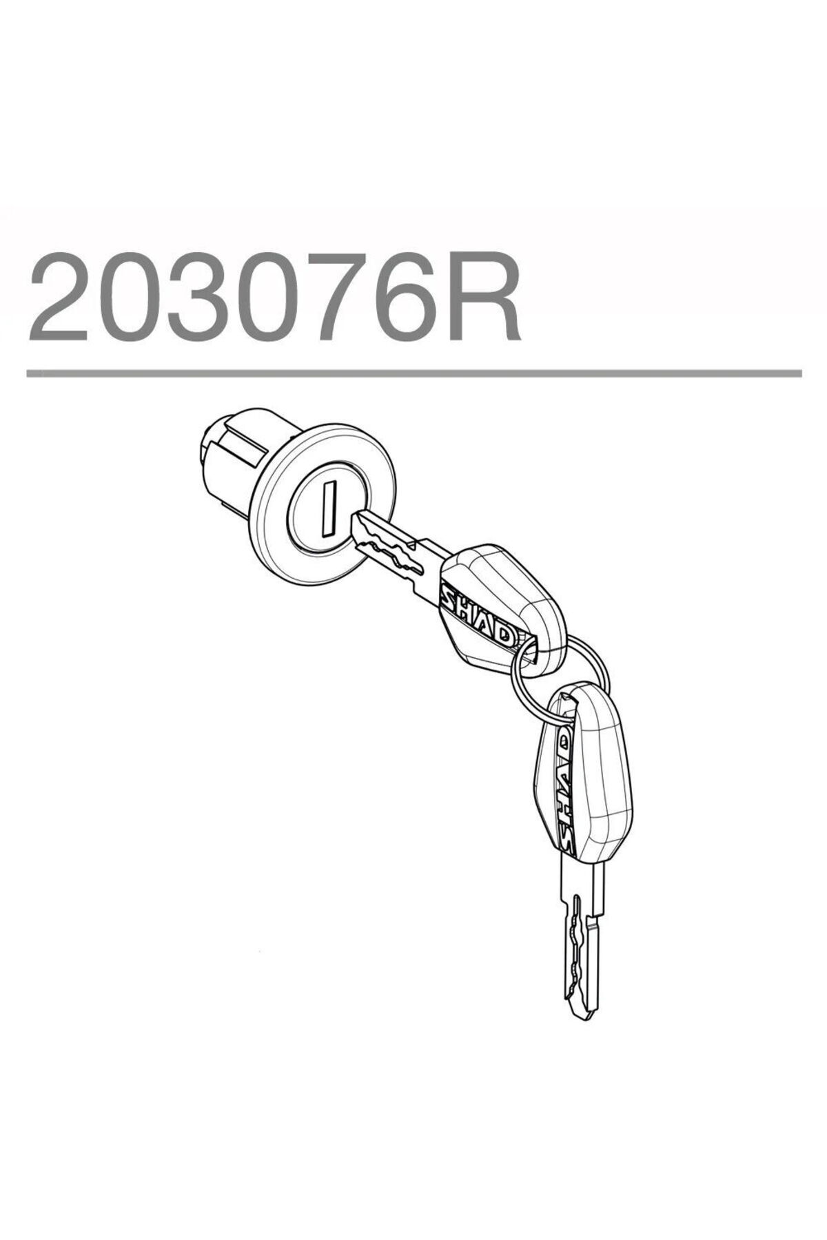 Shad SH48 / SH58X / SH59X Kilit + Anahtar (Shad 203076R) - Fiyatı