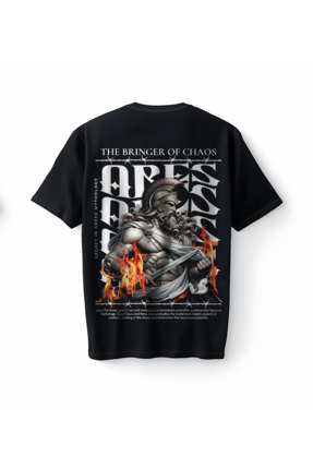 Bumeta Bringer of Chaos Ares God of War Oversize Unisex Tişört T-Shirt