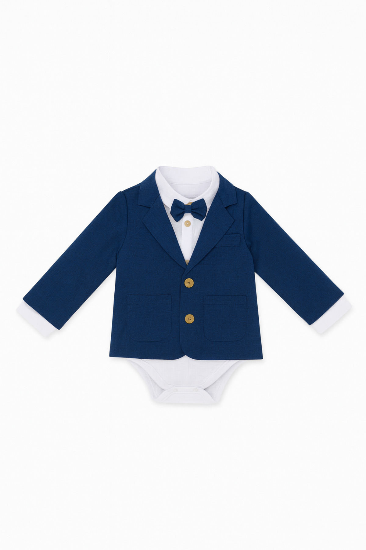 tinytrends Erkek Bebek&Çocuk Pamuklu Zıbın Gömlek Classic Ceket Takım Elbise Mevlüt Düğün Party fotoğrafı 3 (önizleme)