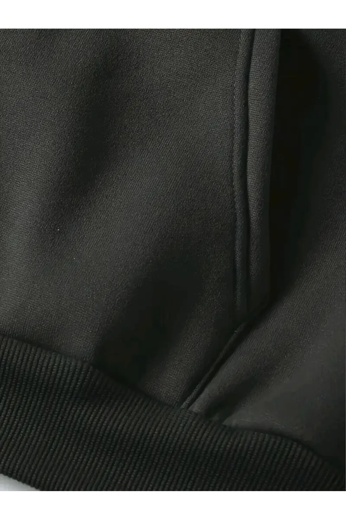 LAND MODA Kar Maskeli Ninja Unisex Sweatshirt Hırka 2iplik kalın polar görsel 4
