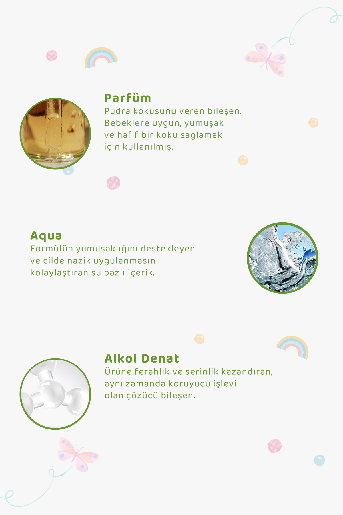 Baby İcon %100 Doğal Bebek Kolonyası 150 ML Pudra Kokulu Bitkisel Vegan İçerik 709 fotoğrafı 7 (önizleme)