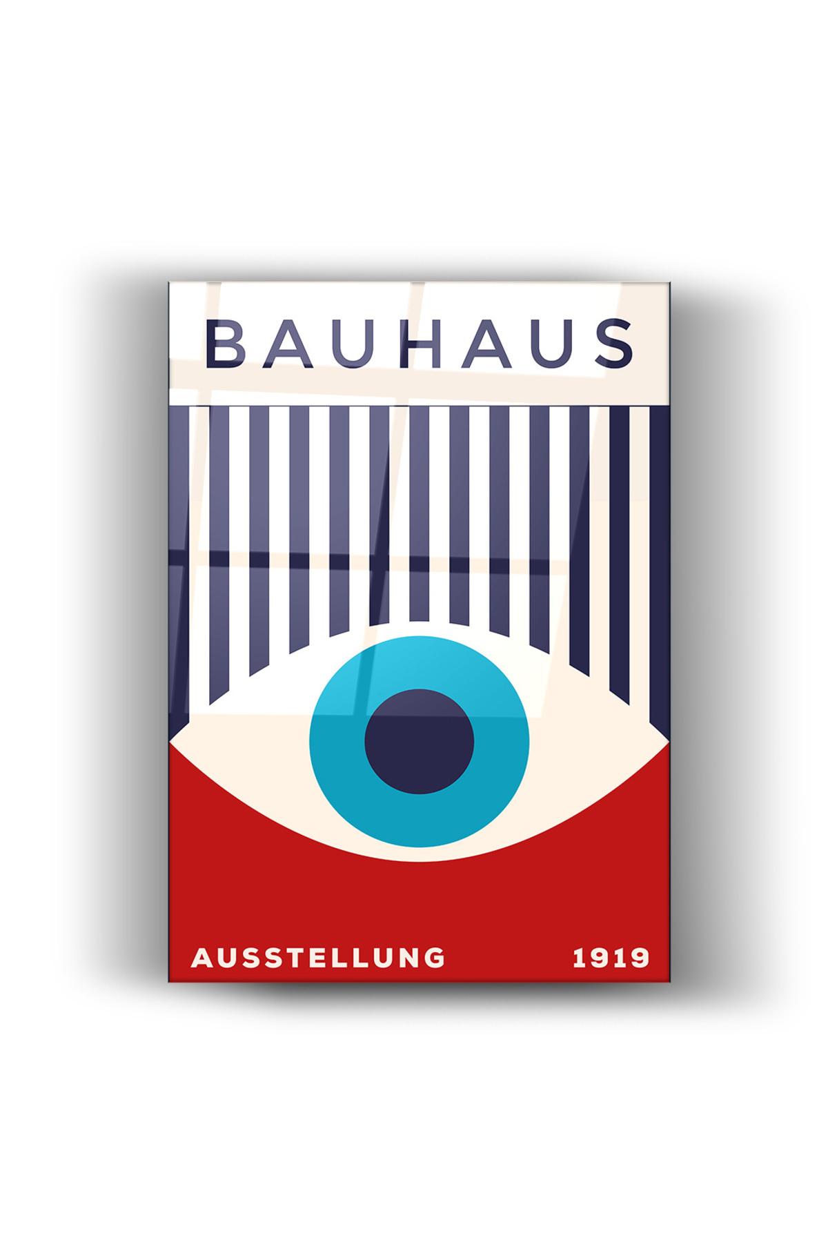 Bauhaus Göz İllüstrasyonlu Poster | Estetik ve Şıklık Bir Arada |Cam Tablo-Ev-Ofis Dekorasyonu