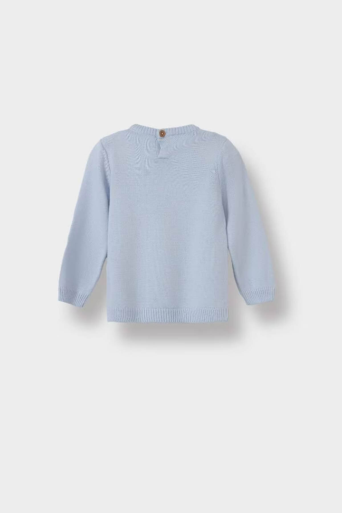 Defacto Triko Mavi Erkek Bebek Kazak A5036A5/BE302 fotoğrafı 3 (önizleme)