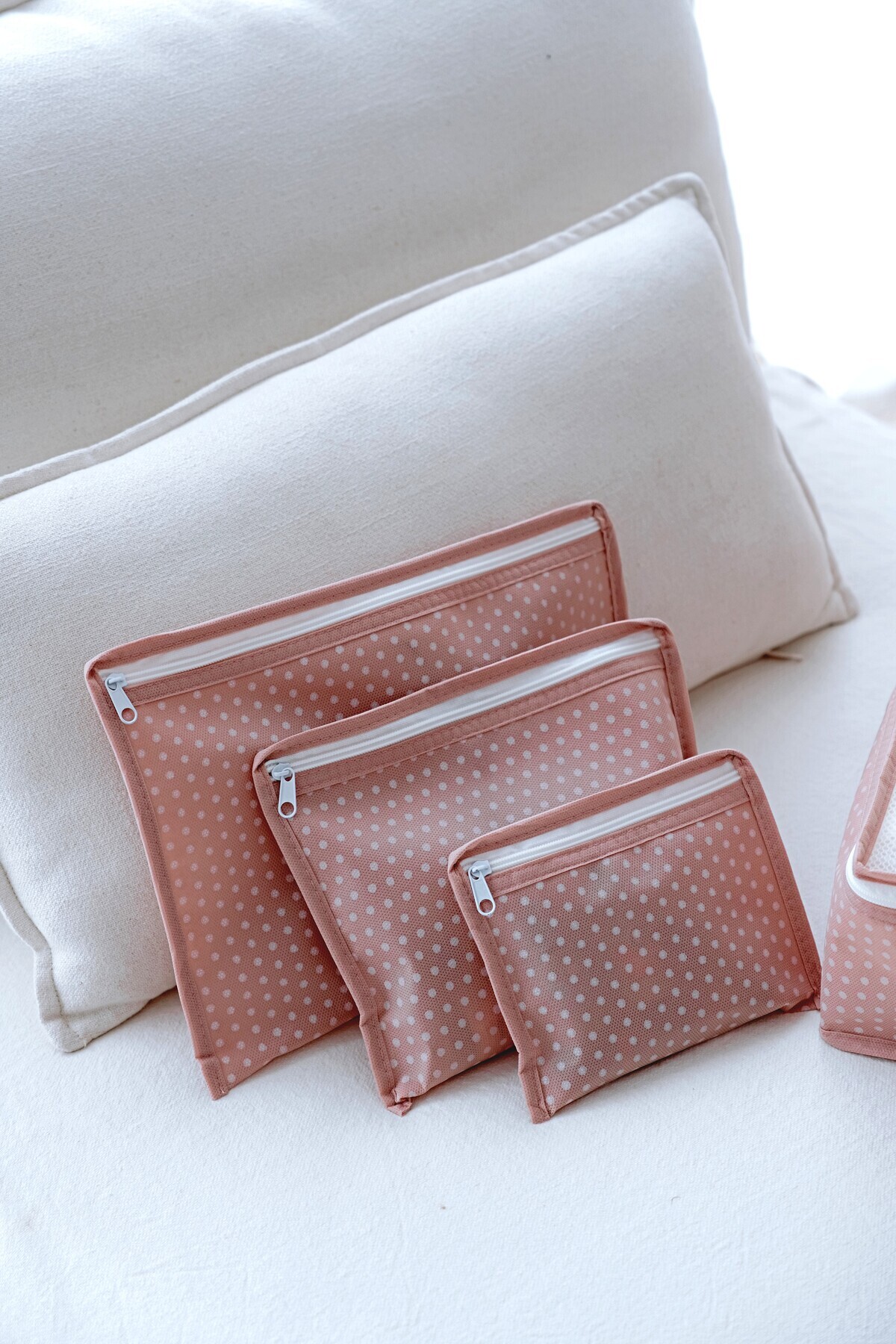 Serstil 6 Parça Bebek Bakım ve Organizer Çanta Seti – Anne Bebek Çantası - Pembe Puantiyeli fotoğrafı 4 (önizleme)