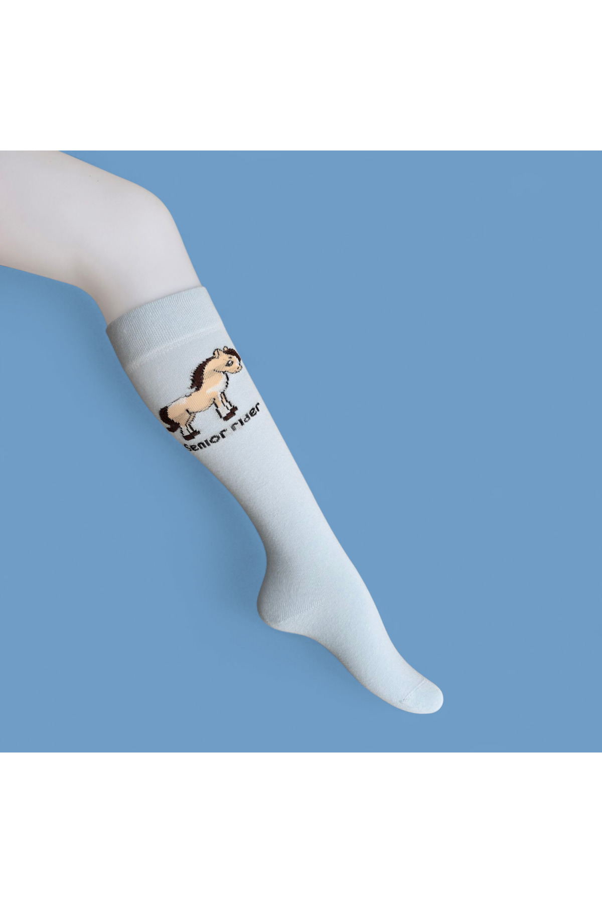 Senior Rider Çocuk Binici Çorabı Mavi 6-8 Yaş