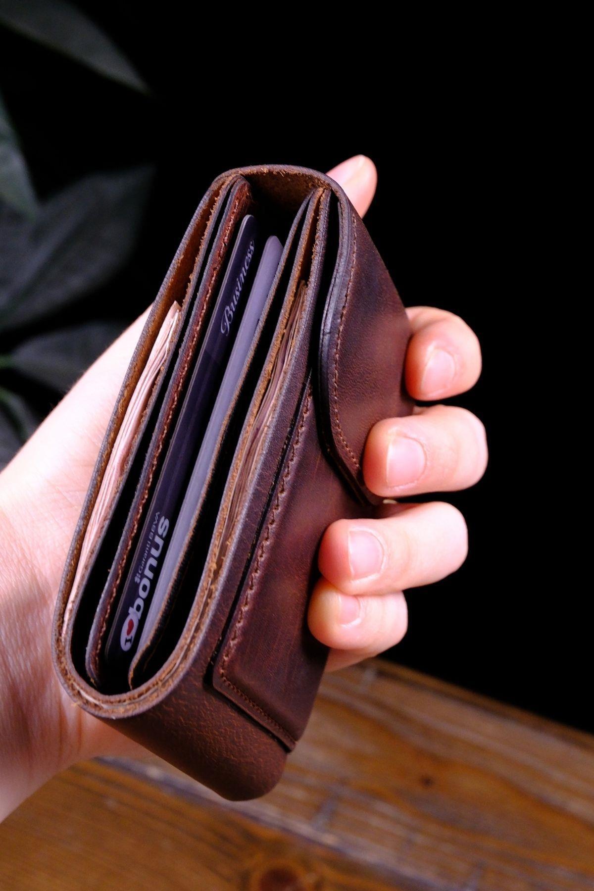 Genel Markalar  Rio - İnce Tasarım Hakiki Gerçek Deri Cüzdan ve Kartlık - Görsel 7