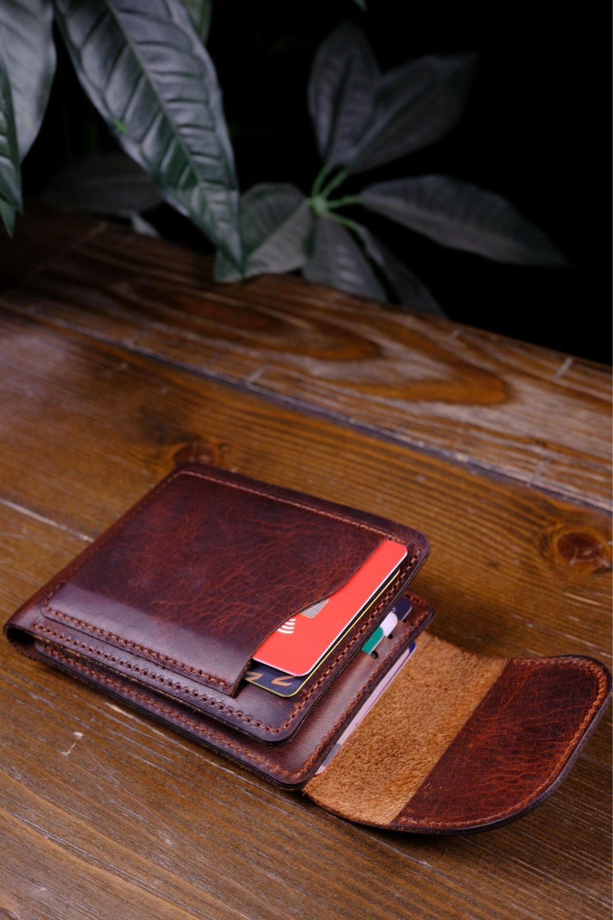 Genel Markalar  Rio - İnce Tasarım Hakiki Gerçek Deri Cüzdan ve Kartlık - Görsel 4