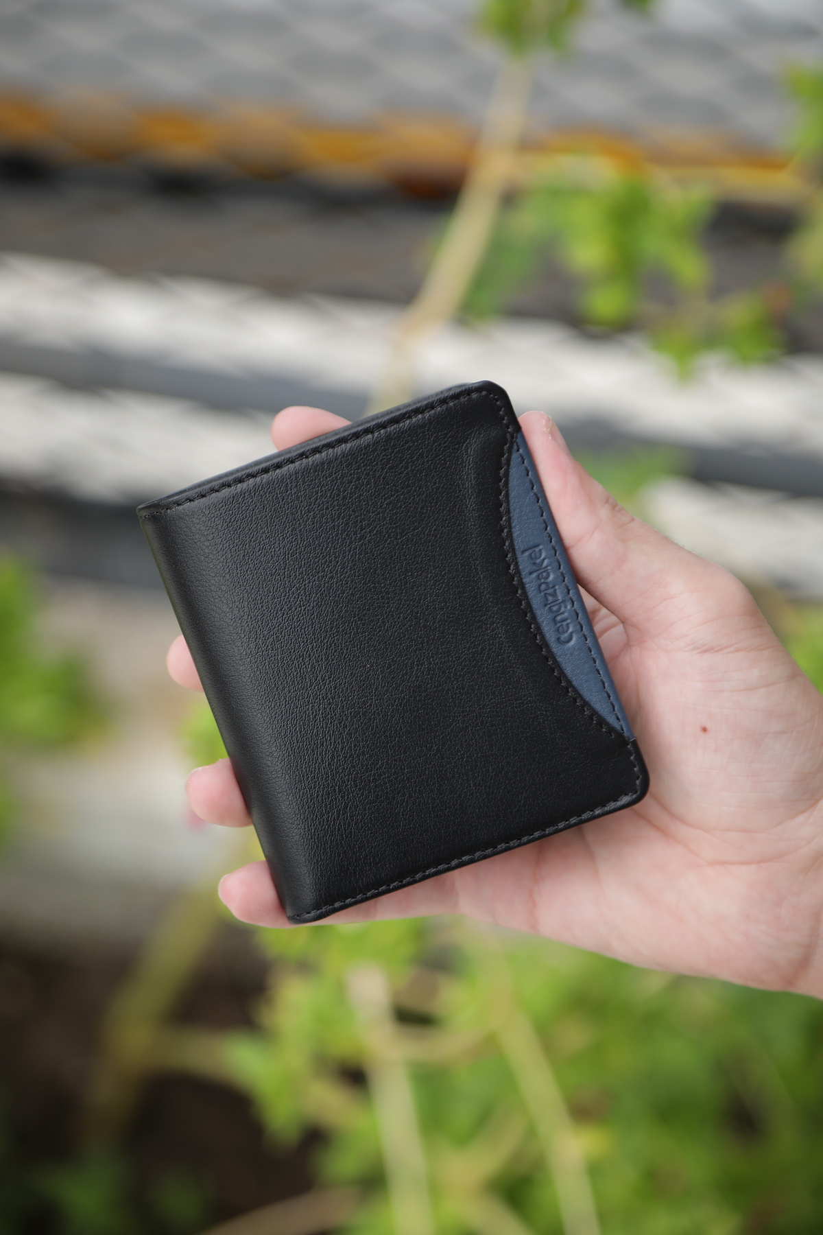 Cengiz Pakel  Cengiz Pakel Siyah/Parlement Hakiki Deri Erkek Cüzdan – Çok Kartlı Minimal Model