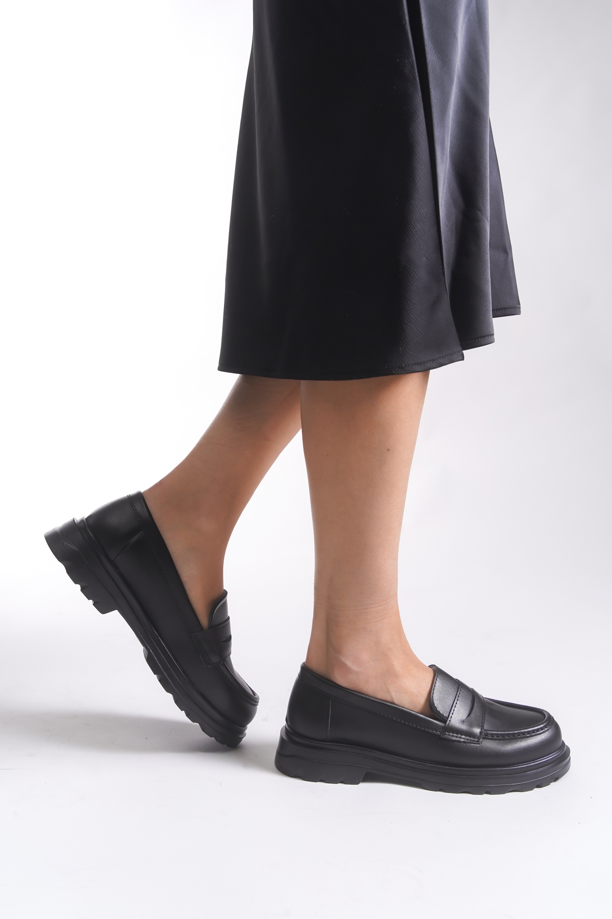 Riccon  Kadın Loafer 0012511 Siyah - Görsel 4