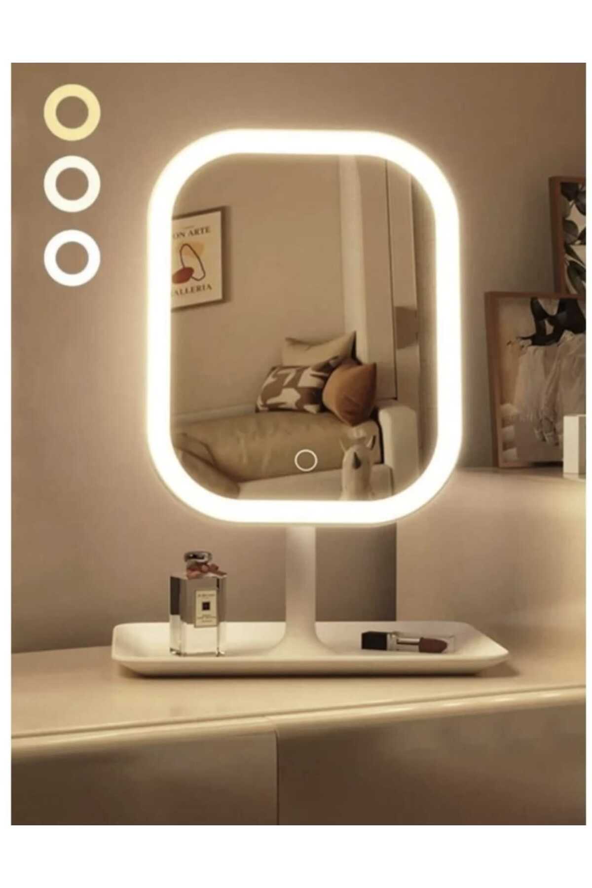 مرآة مكياج بإضاءة LED ، مرآة تجميل مع إضاءة ، مرآة...