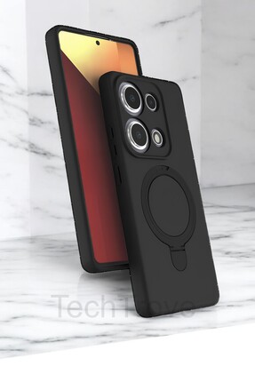 TechTrove Xiaomi Redmi Note 13 Pro 4G Kılıf Soft Tasarım Magsafe Halka Stand ...