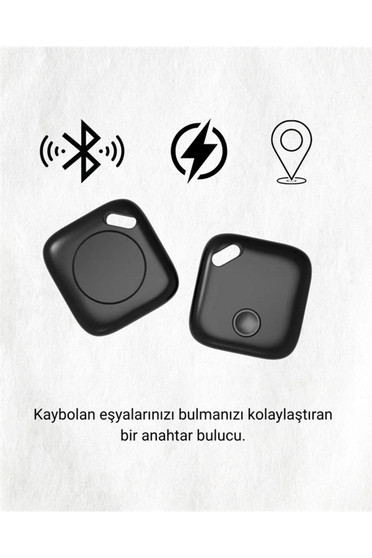 Kanonik Education Bluetooth Destekli Akıllı Takip Cihazı | Mobil Uygulama Kontrollü | Kaybolan Eşyalar İçin Konum Bulm fotoğrafı 2 (önizleme)
