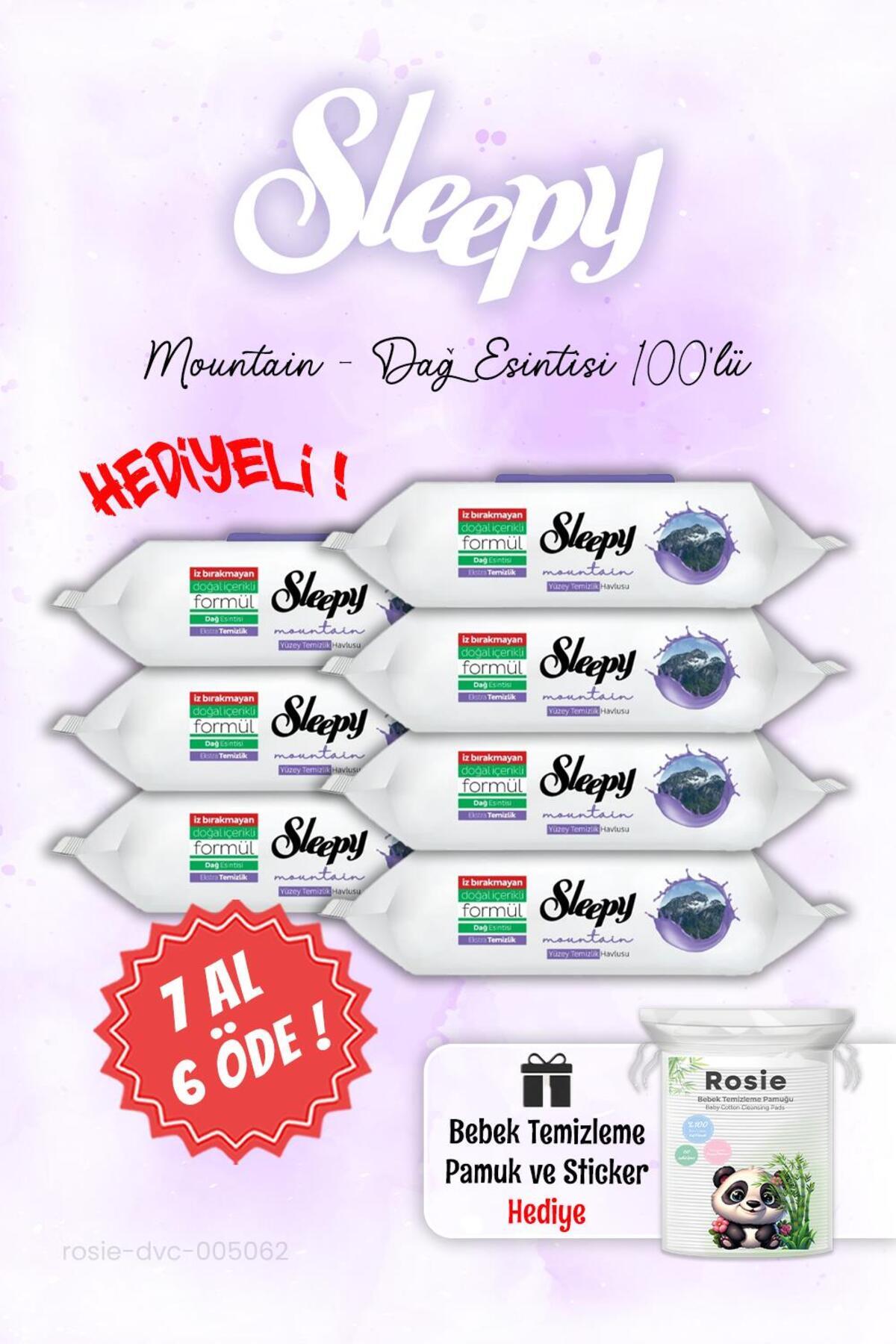 Sleepy 7 AL 6 ÖDE Mountain Dağ Esintisi Islak Havlusu ve ROSIE