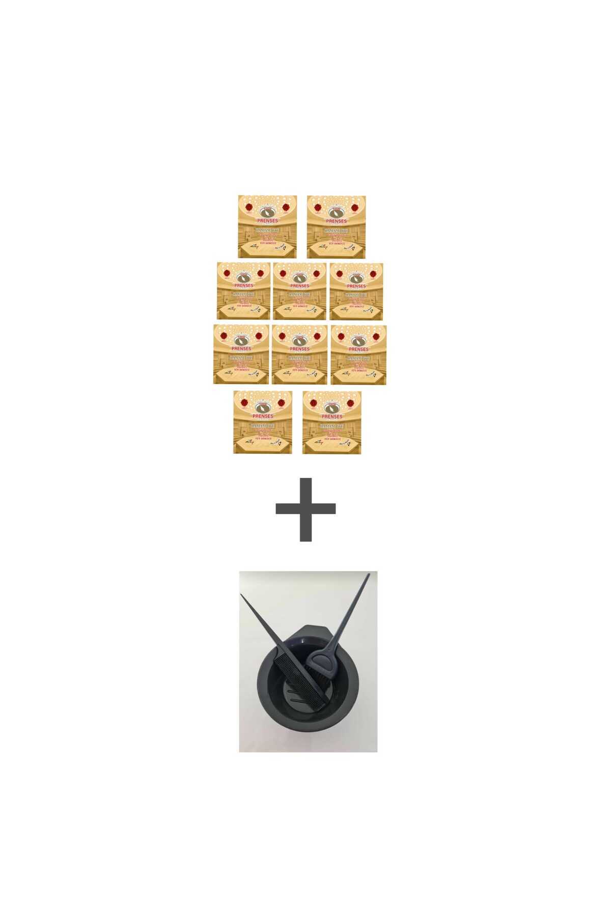 PRENSES Gül Kokulu Tüy Dökücü Toz - Hamam Otu 150gr X 10 Paket Kötü Koku Içermez*Boyama kabı seti