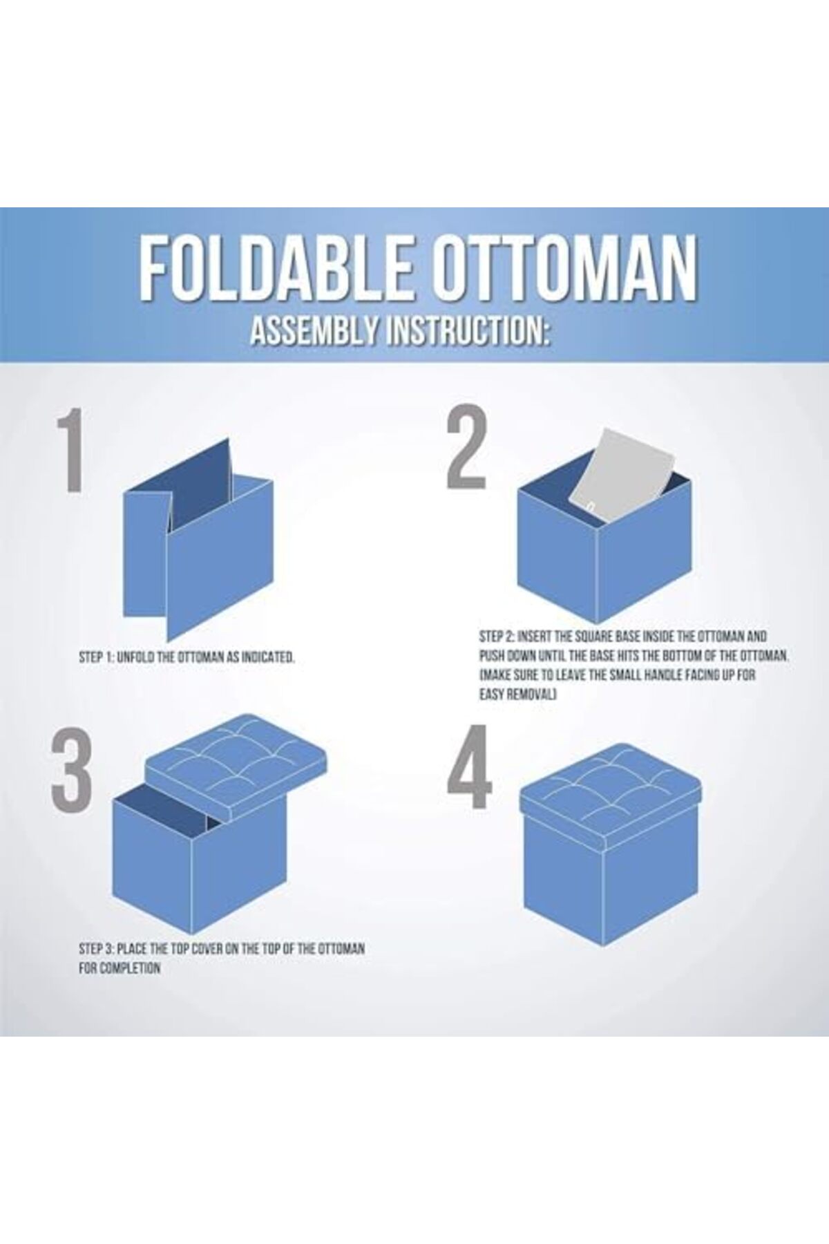 مقعد عثماني للتخزين من SKY-TOUCH، مكعب عثماني للتخ...
