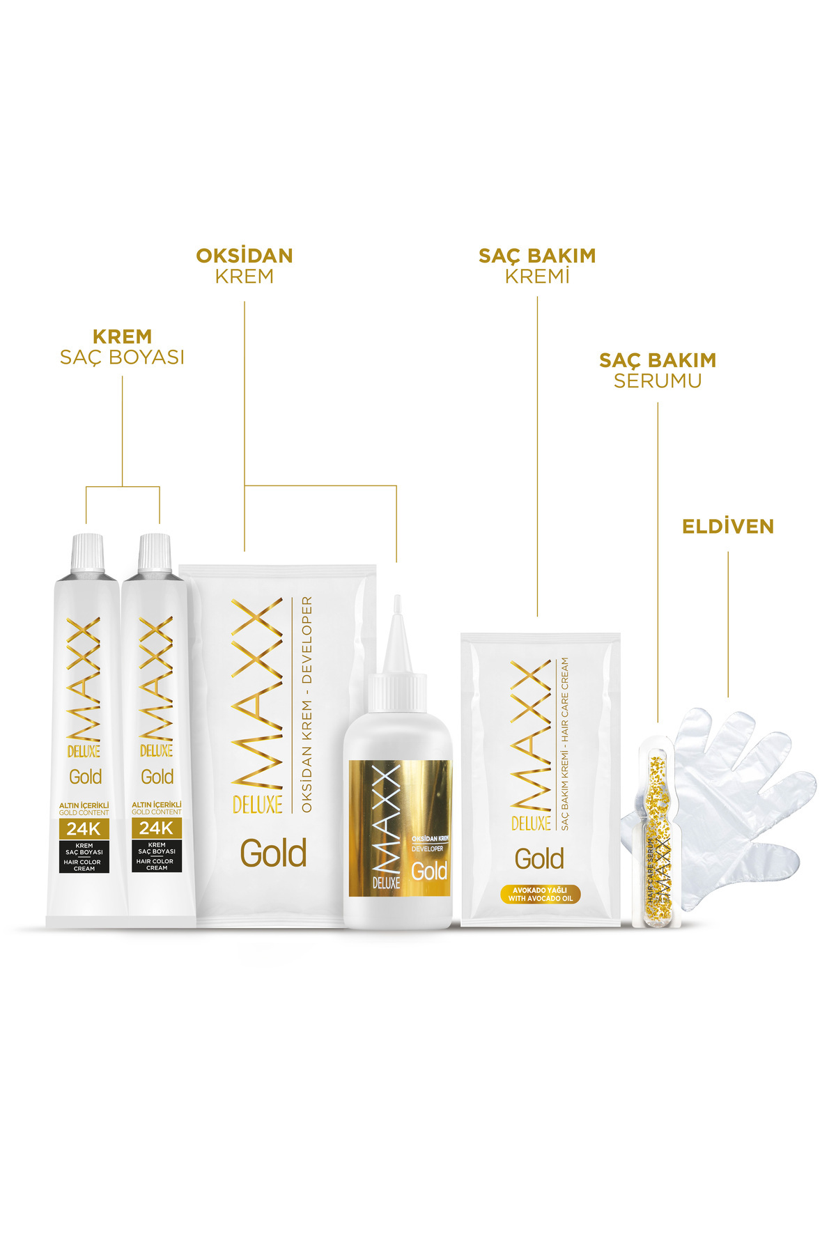 Golden Beauty Set Saç Boyası 7.11 Yoğun Küllü Kumral — قهوه‌ای MDGB35 — تصویر 3 از 6