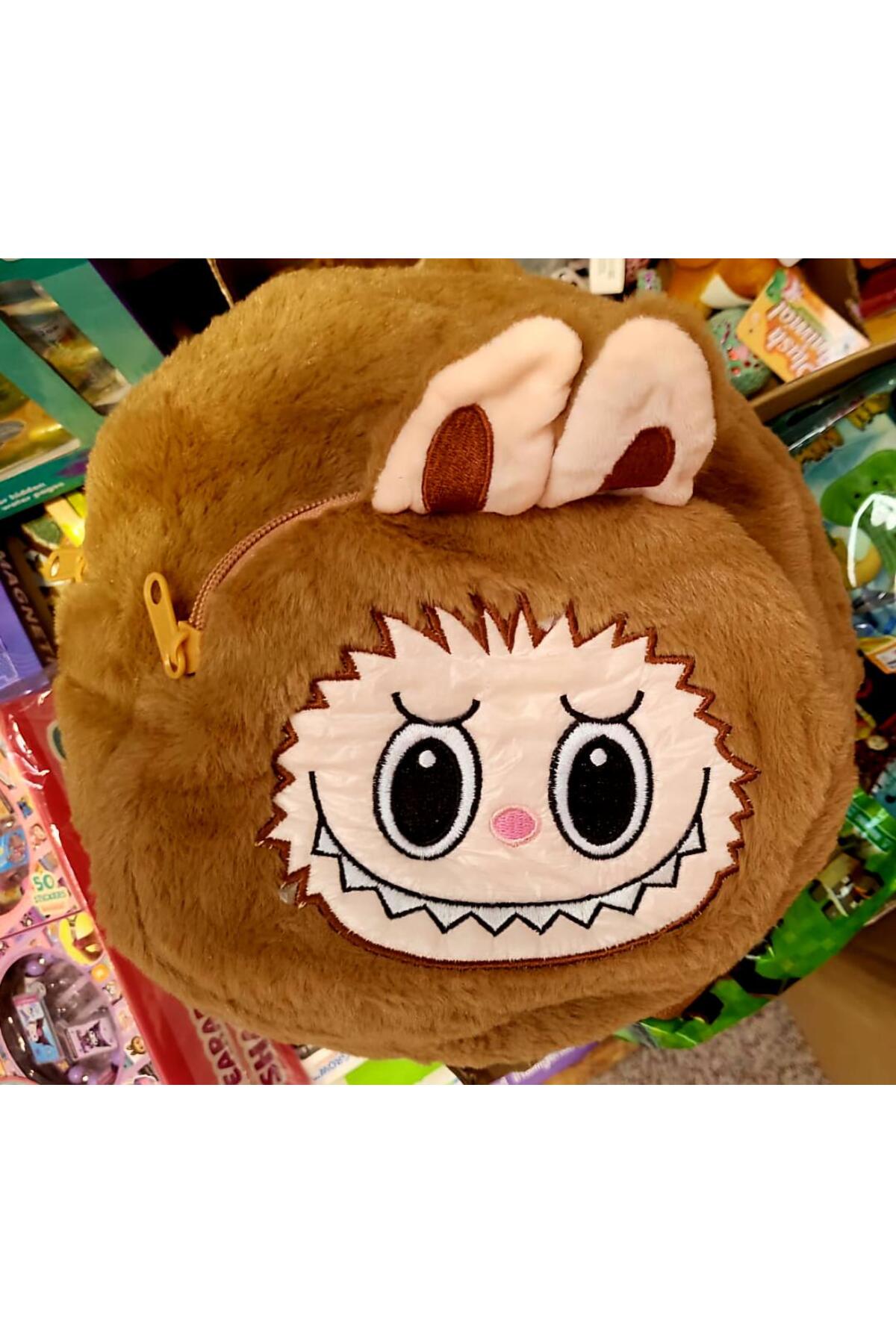 Ghiozdan Labubu 45 x 30 cm pentru Copii, cu 2 Compartimente, Diferite Modele Colorate