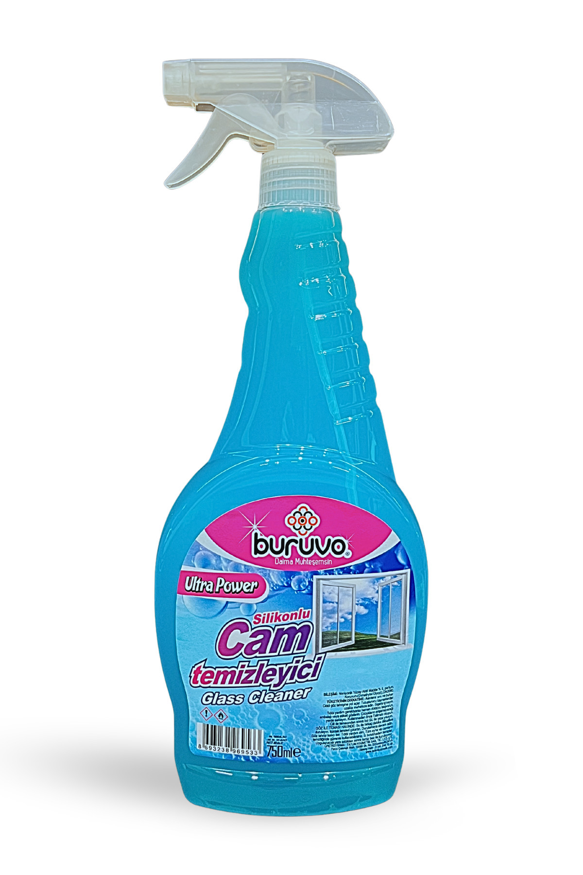 BURUVO Cam Temizleyici Silikonlu 750 ml