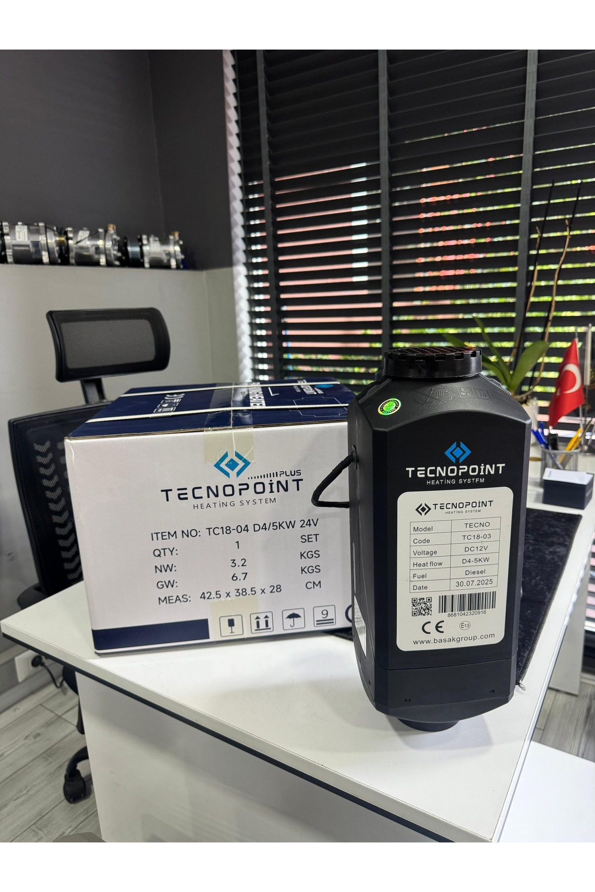 tecnopoint AYMTC18-03 Webasto Tip D4 Model Dizel Isıtıcı 12V 5KW AYM