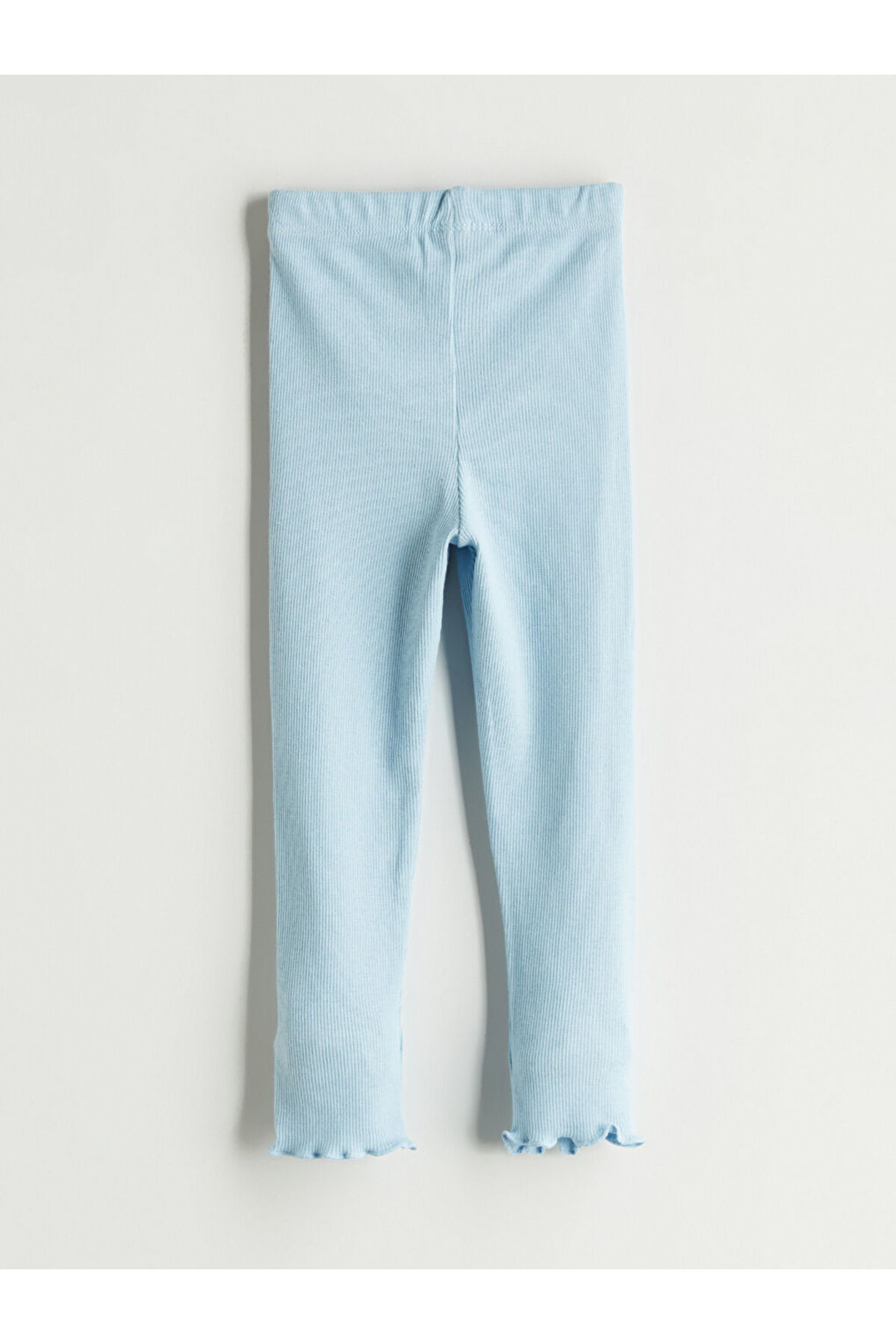 LC Waikiki Mavi Beli Lastikli Basic Kız Çocuk Tayt fotoğrafı 3 (önizleme)