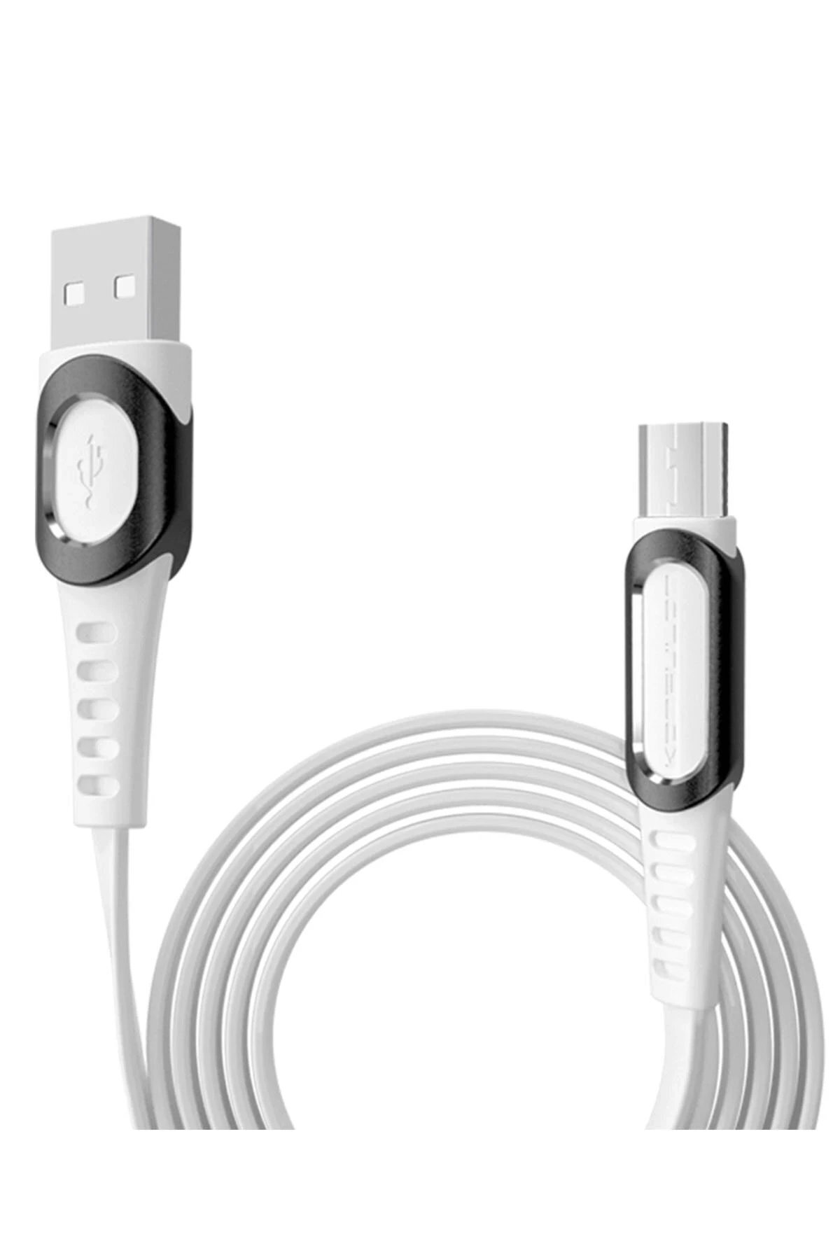 Marsilyan DC01 Süper Hızlı Micro USB Kablo 1M 2.4A - Beyaz-(5796) - MCT7877-8948