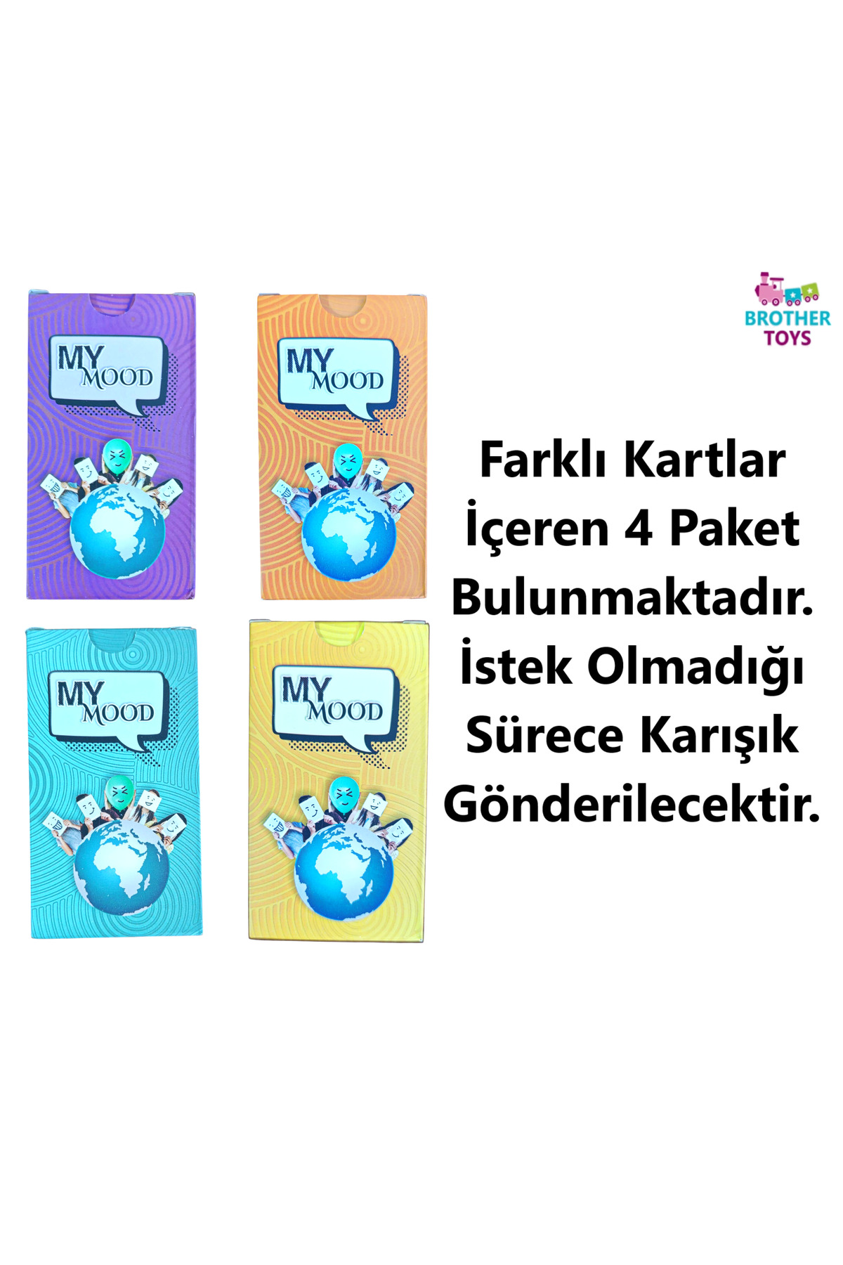 Brother Toys Modun Ne - Eğlenceli Arkadaş Aile Kutu Oyunu My Mood Moodun Ne Meme Mim Kartları 48 Kart fotoğrafı 3 (önizleme)