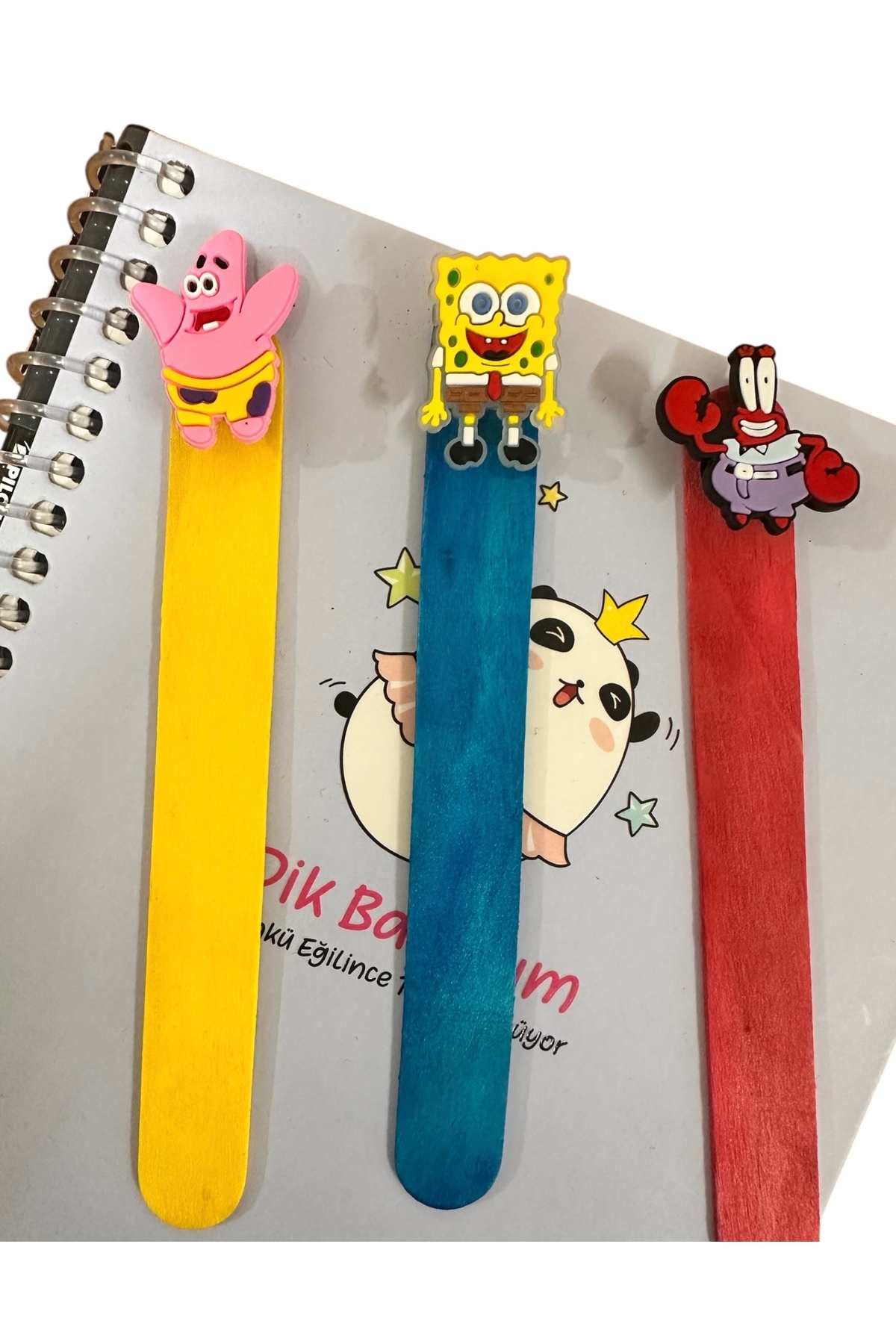 Buki'nin Atölyesi Sünger Bob Bay Yengeç Patrick Kitap Ayracı 3 lü