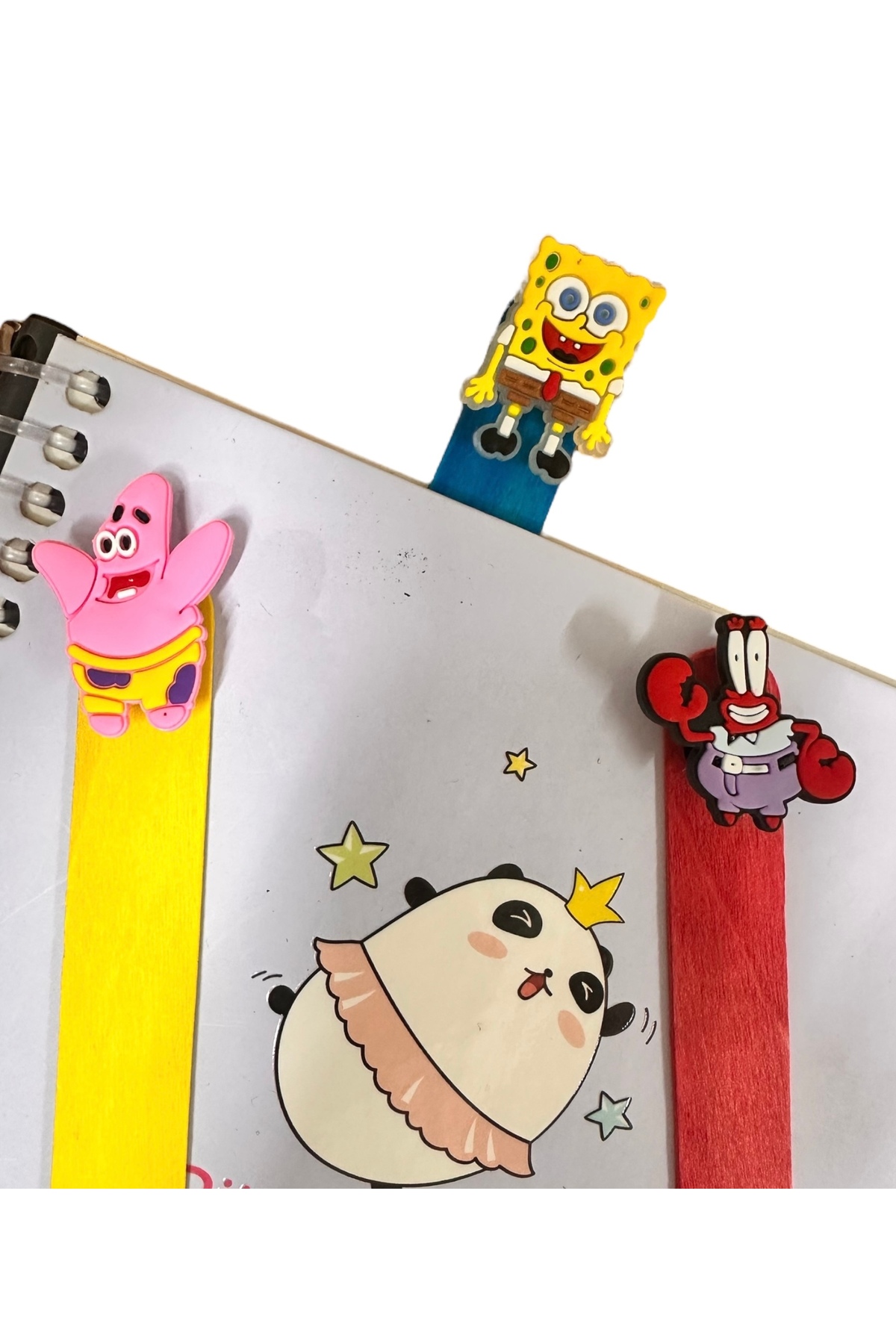 Buki'nin Atölyesi Sünger Bob Bay Yengeç Patrick Kitap Ayracı 3 lü