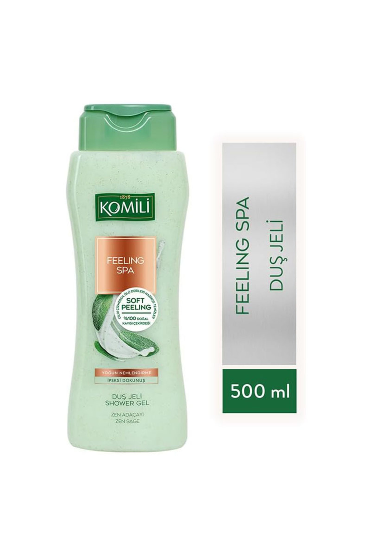 Komili Feeling Spa Adaçayı Duş Jeli - Yoğun Nemlendirme - Vegan - 500 ML