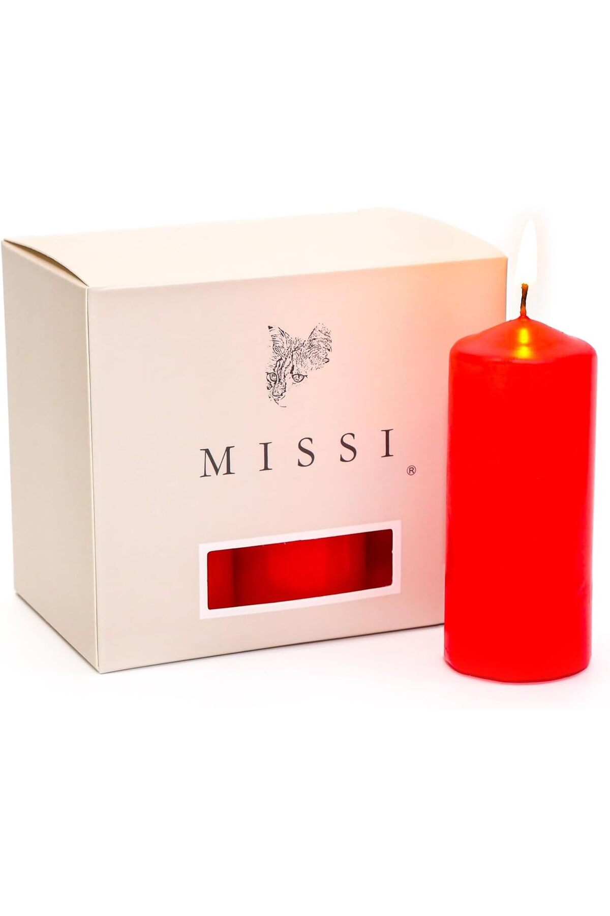 STOREMAX Kırmızı Bar Mum Seti (3,5X8 cm) 1191480