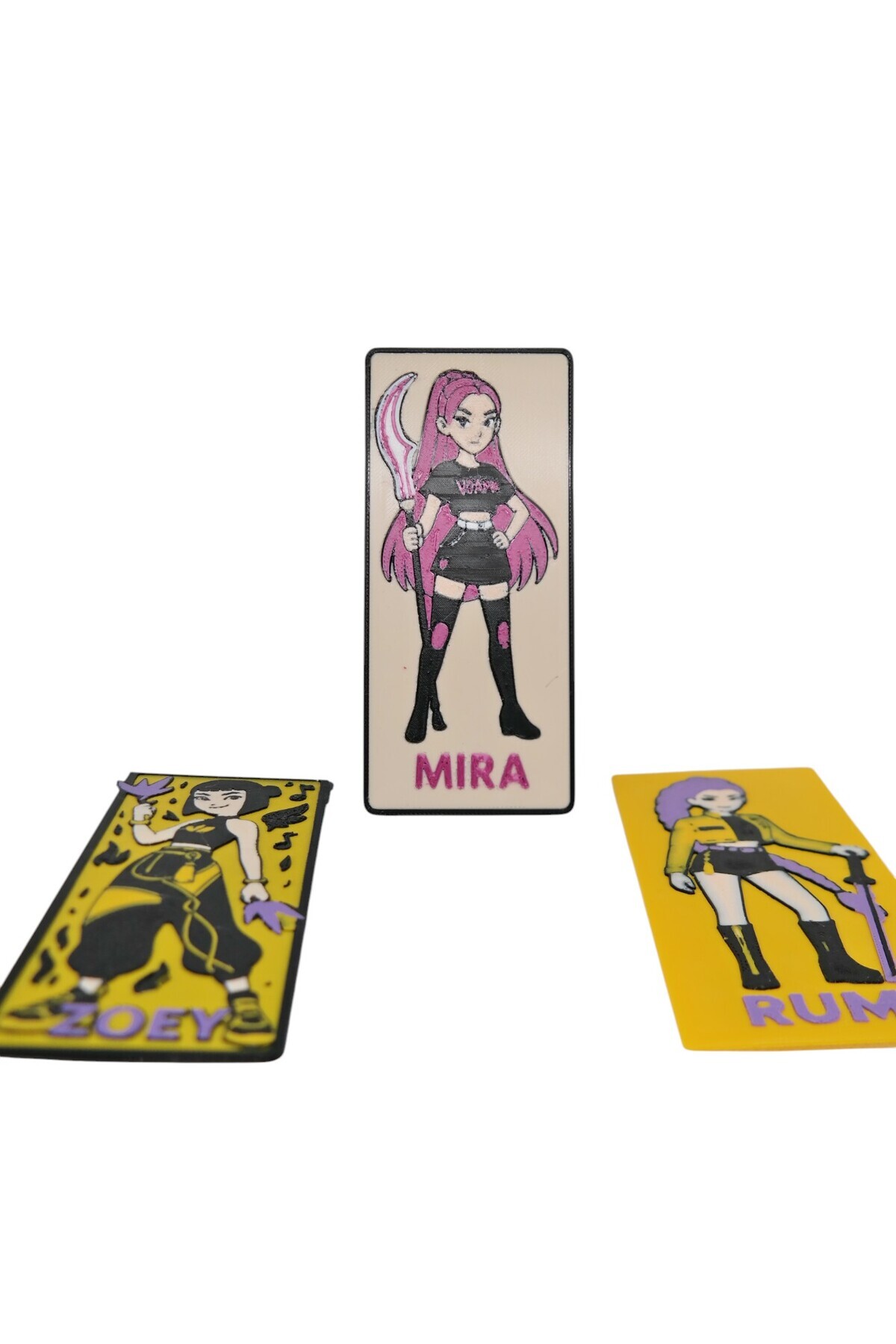 Uzman3D K-Pop İblis Avcıları (Zoey / Rumi / Mira ) 3'lü Ayraç Seti