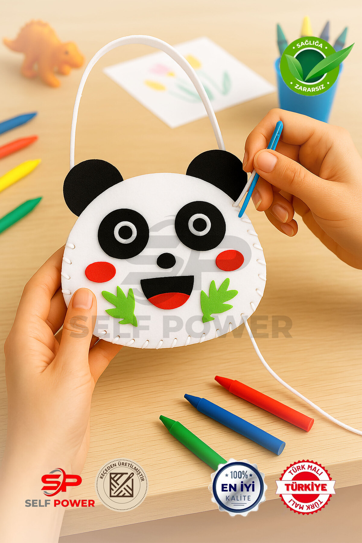 Self Power Keçe Dikiş Seti Yeni Başlayanlar İçin Dikiş Öğrenmek İçin Mükemmel El Sanatları Malzemeleri fotoğrafı 3 (önizleme)